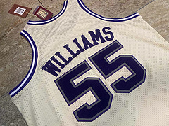 Sacramento Kings Jason Williams White 55 MN