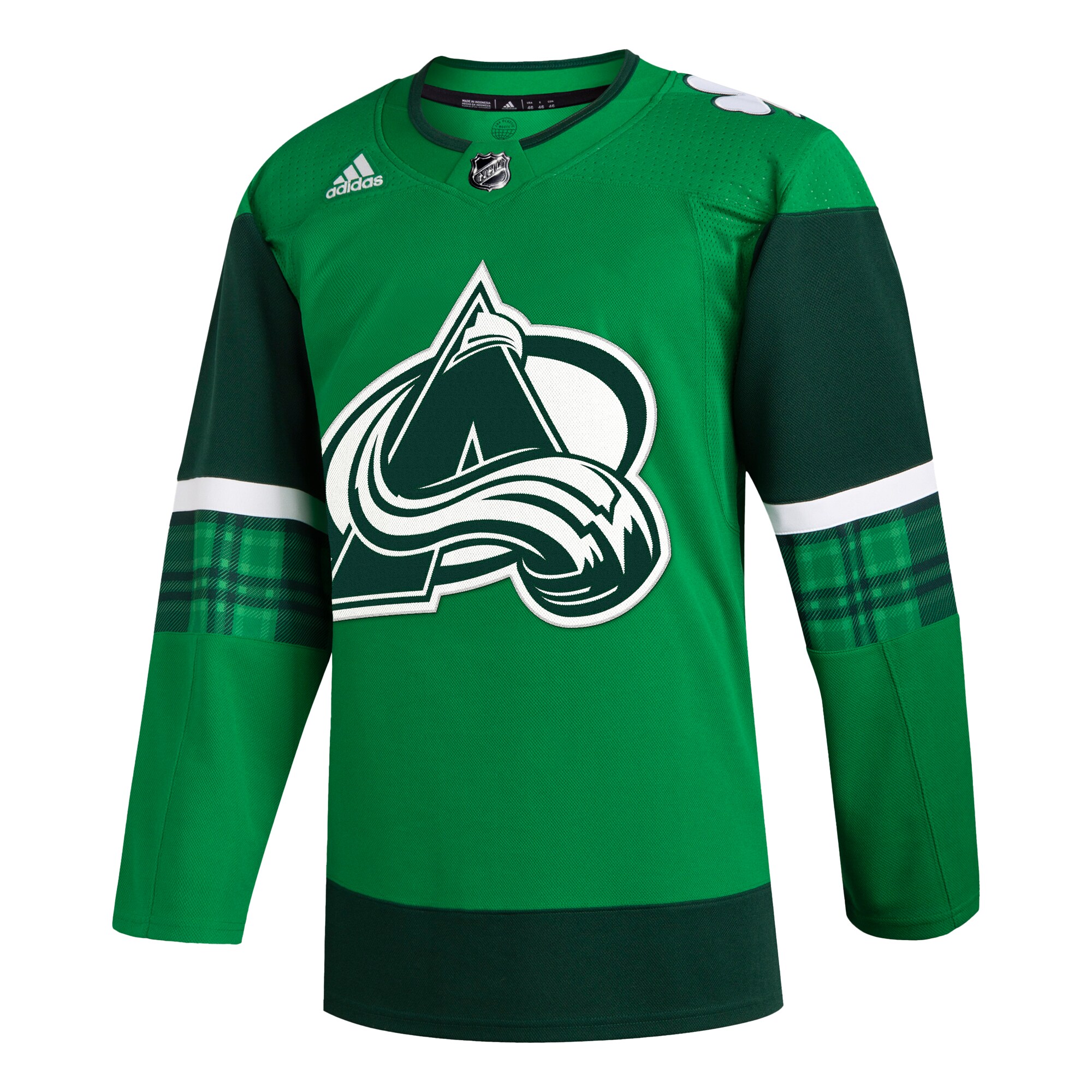 Colorado Avalanche  2023 St. Patrick’s Day Primegreen  Jersey – Kelly Green