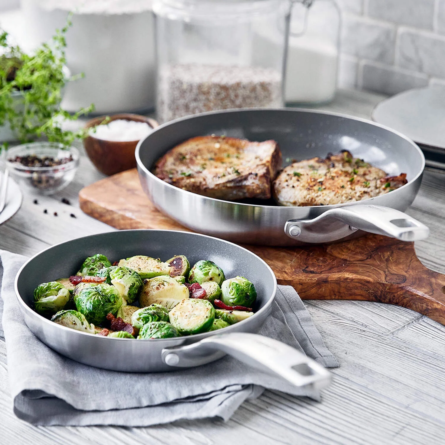GreenPan Chatham Stainless 12-Piece Cookware Set