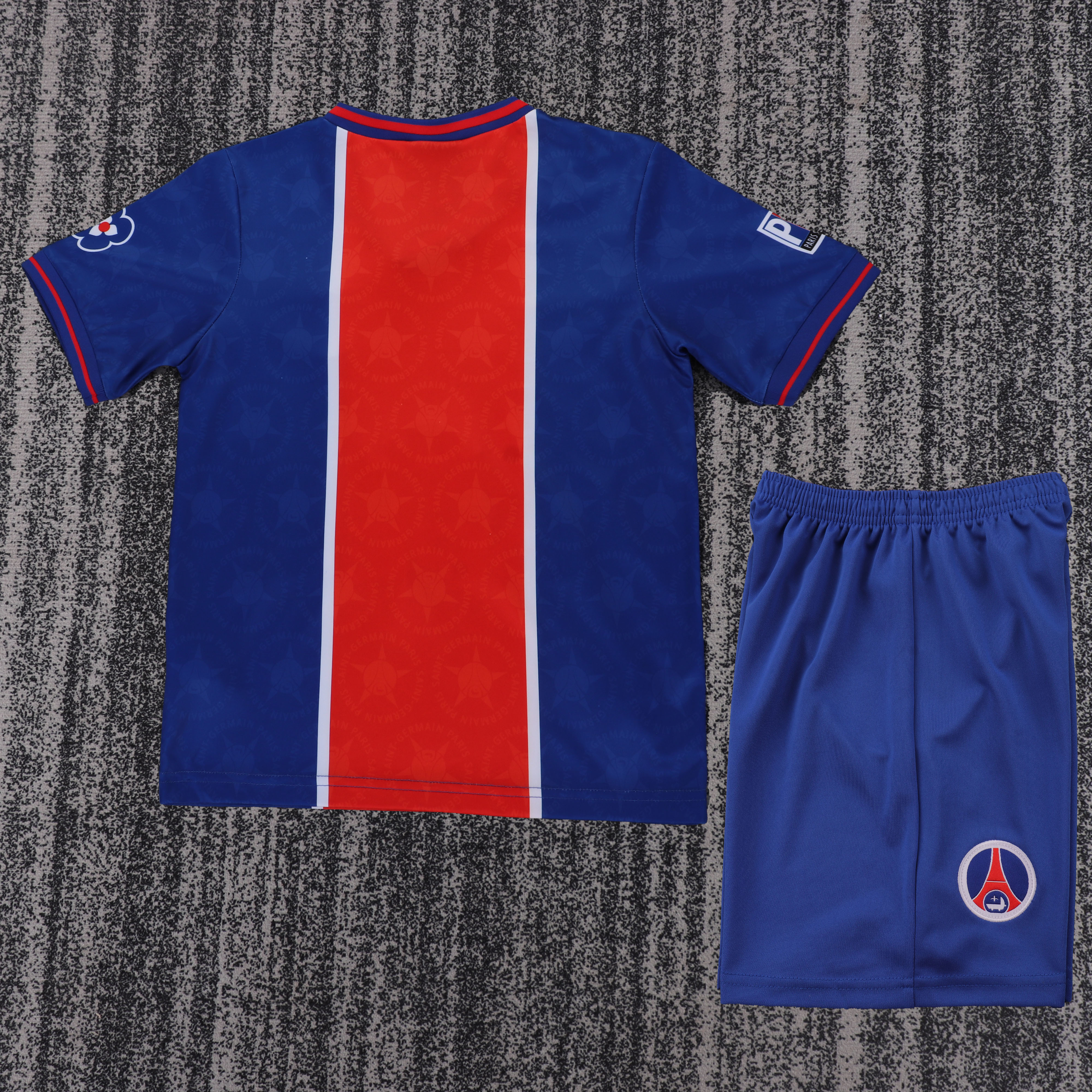 1995-96 Paris Saint-Germain Home Retro Children's Jersey Set - Fans Edition