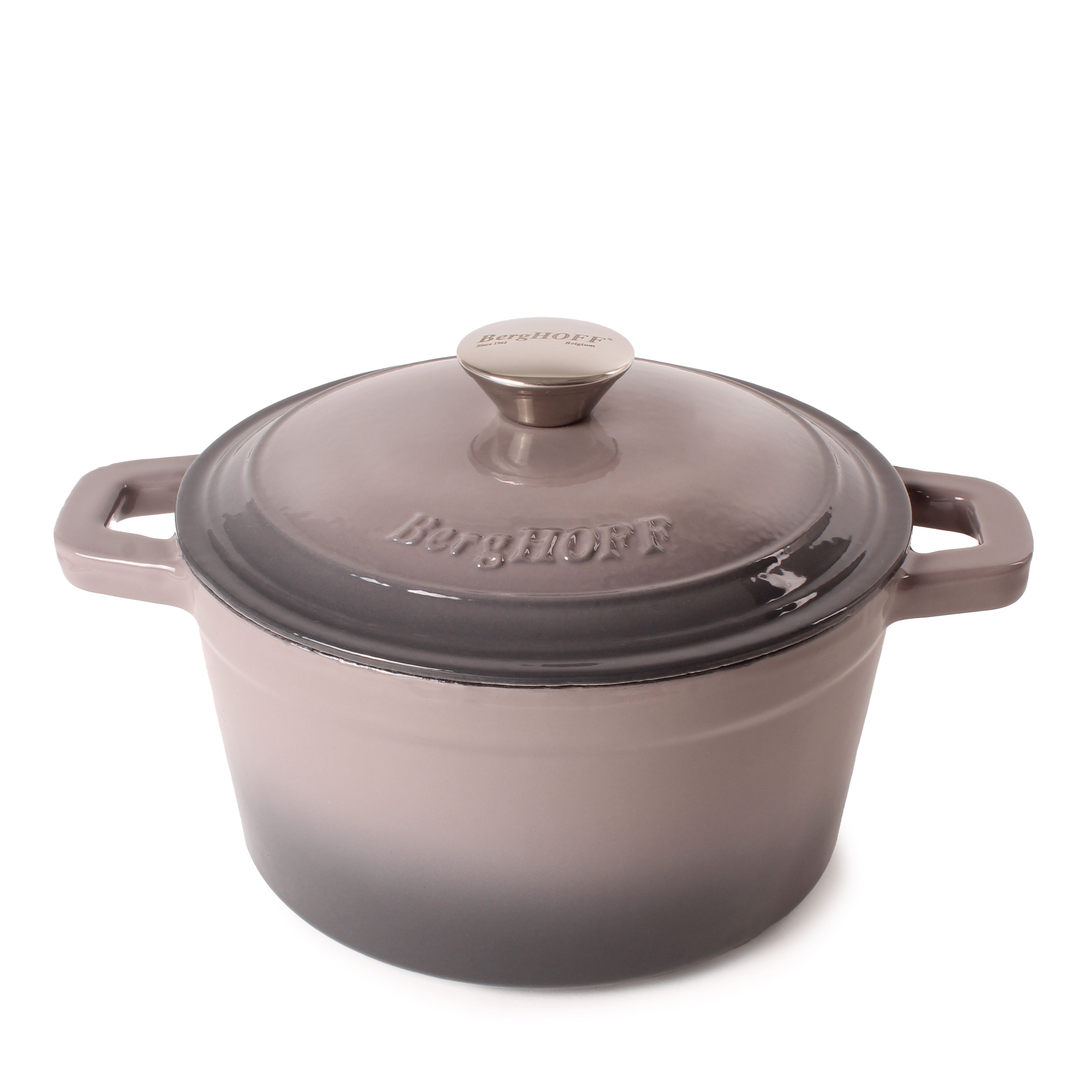 BergHOFF Neo 4Pc Cast Iron Set: 3qt. Covered Dutch Oven & 7qt. Covered Stockpot, Blue