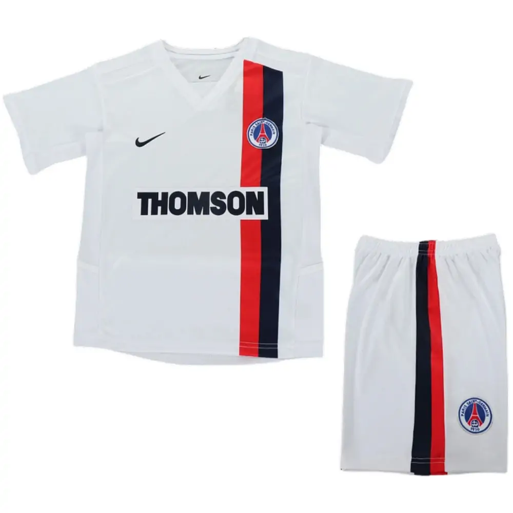 2002-03 Paris Saint-Germain Away Retro Children's Jersey Set - Fans Edition