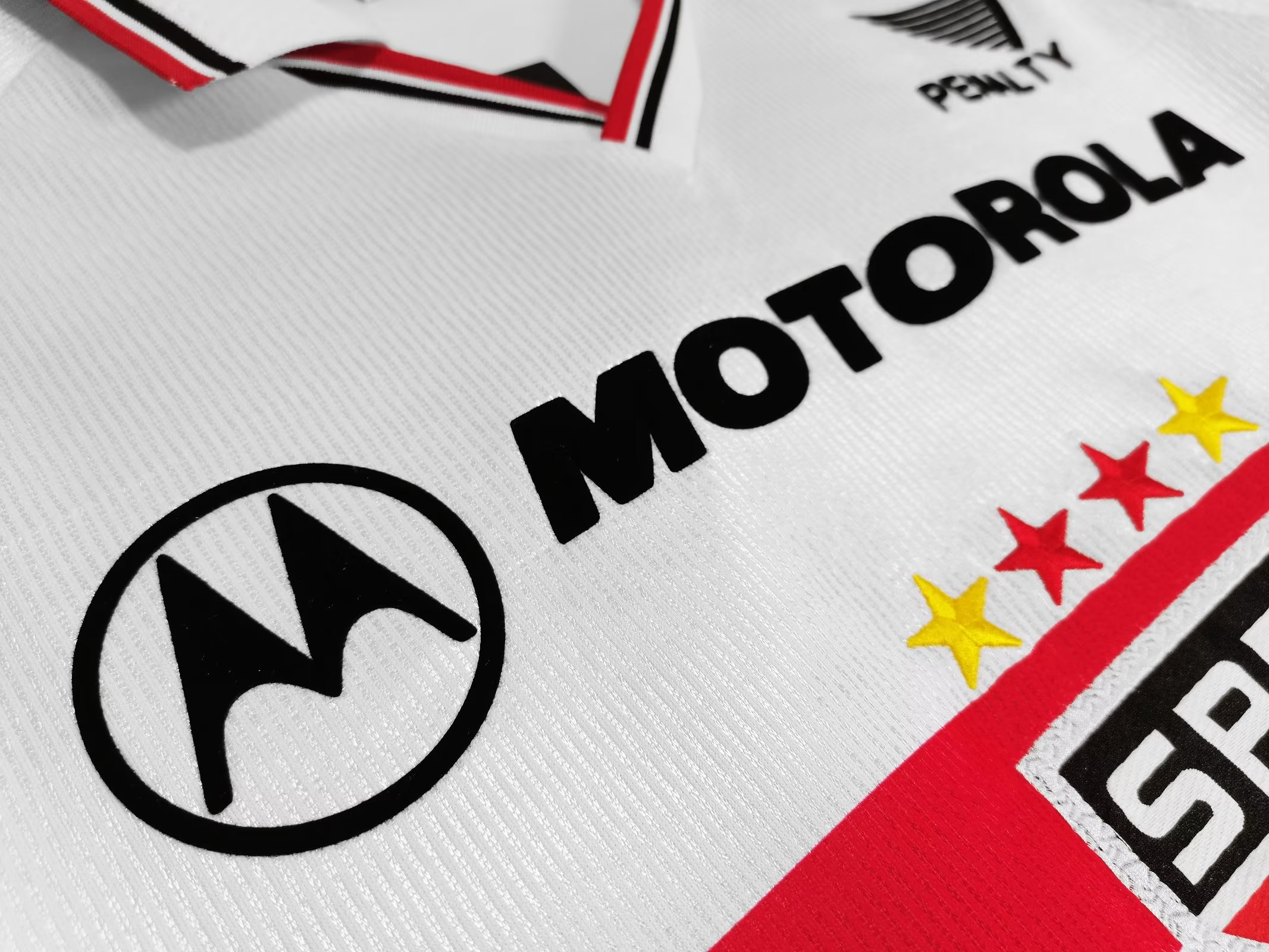 2000 season Sao Paulo home retro jersey lapel - fans edition
