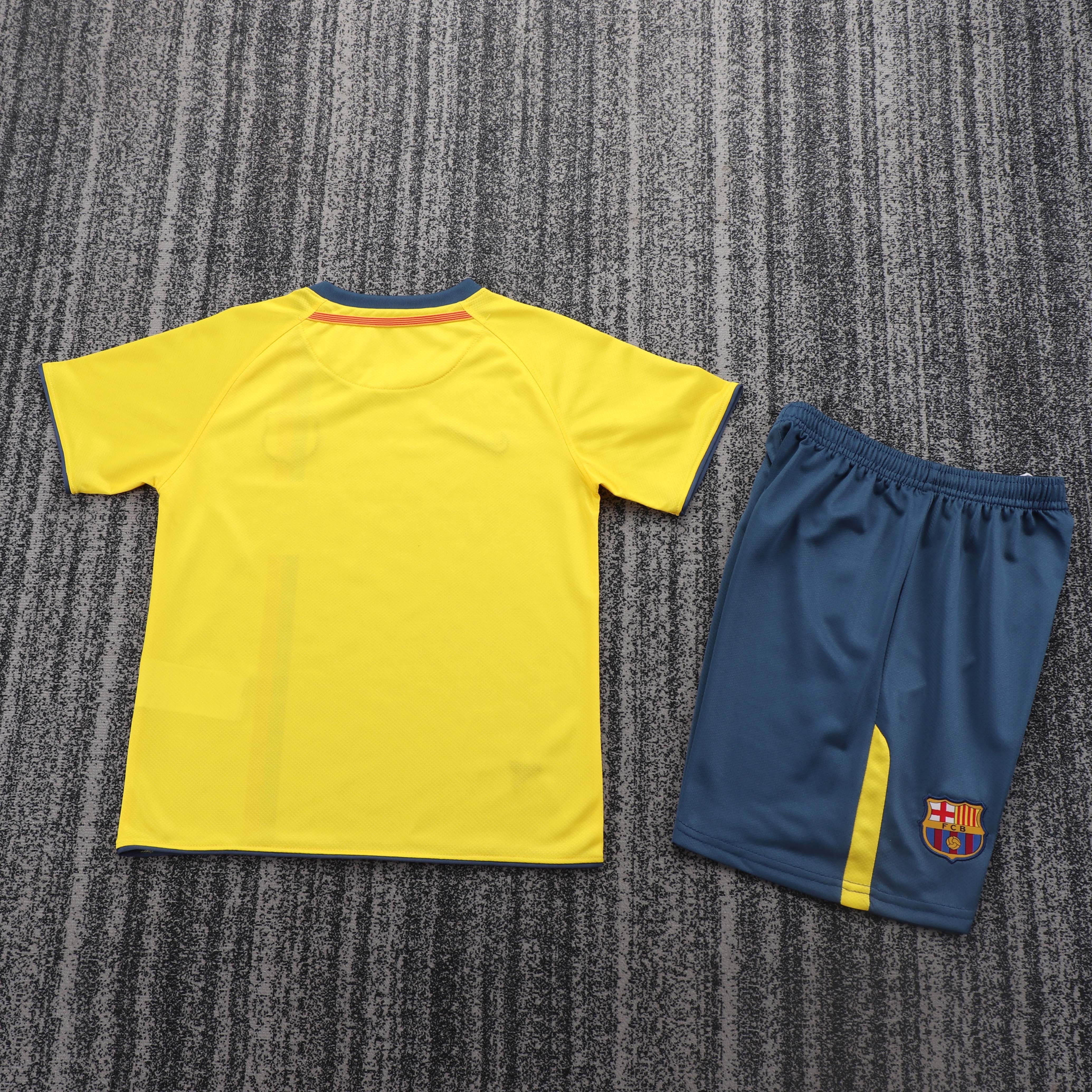 2008-09 Barcelona Away Retro Children's Jersey Set - Fans Edition
