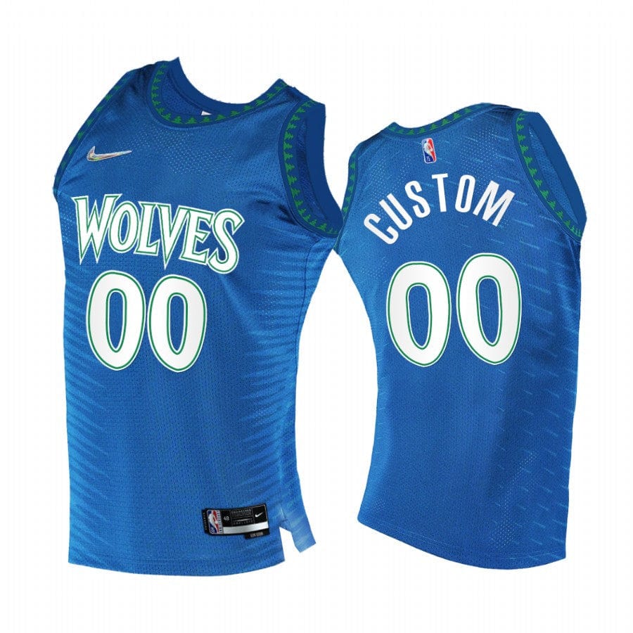 Custom Minnesota Timberwolves 2021-22 City Edition Jersey