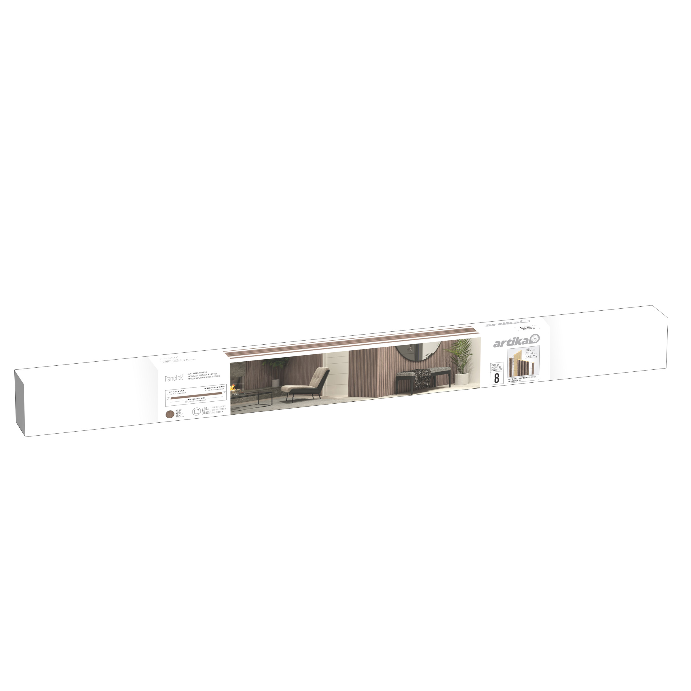 Artika Panolok Slat Wall Set, 8-pack