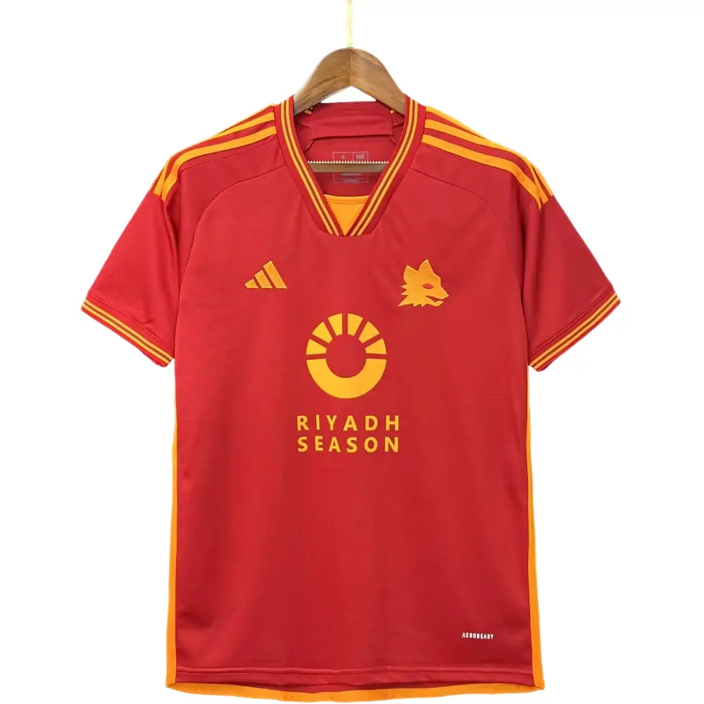 2023/24 Roma Home Sponsor Edition Soccer Jersey 1:1 Thai Quality - Fans Edition