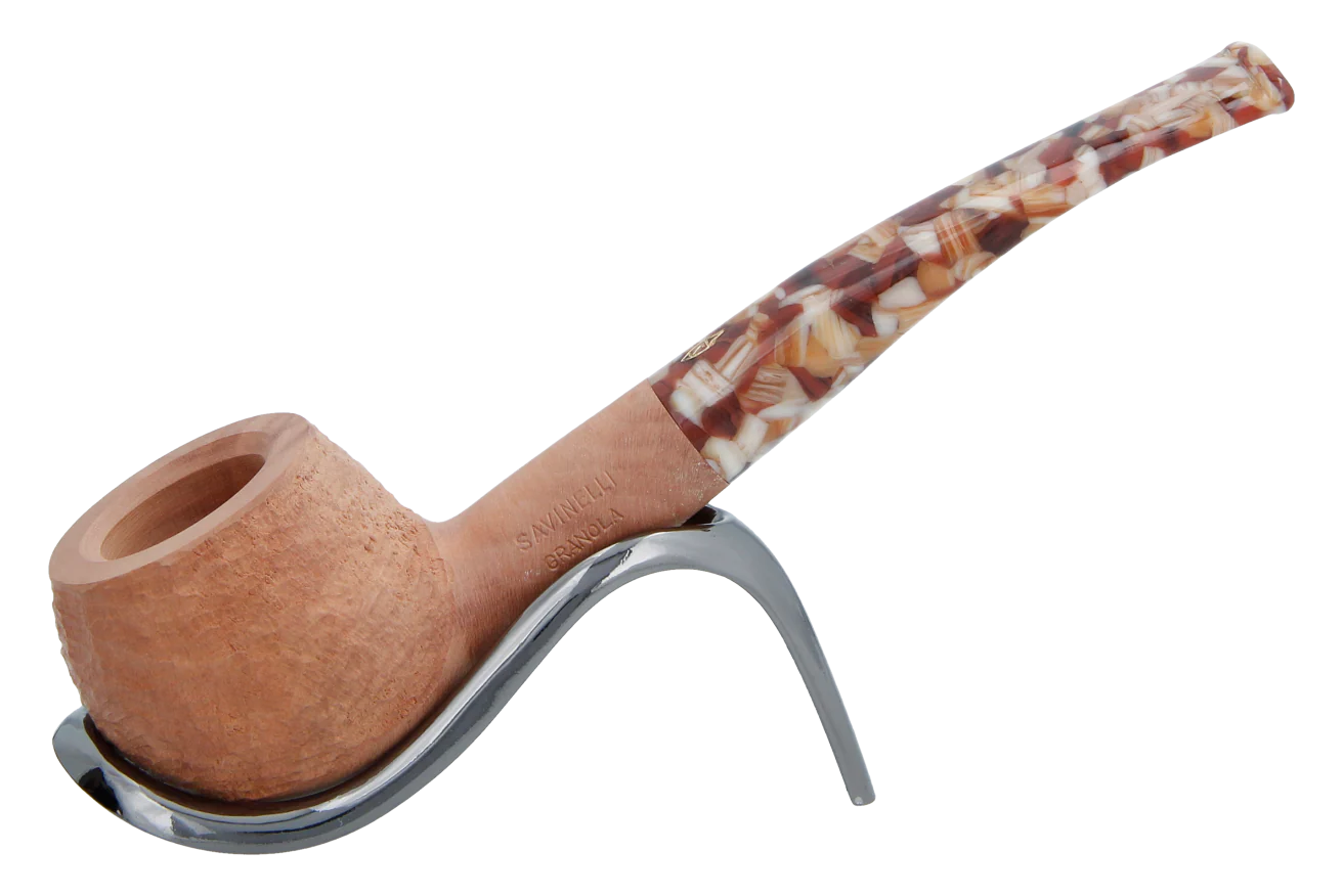 Savinelli Granola Rusticated 315 - 6mm Briar Pipe