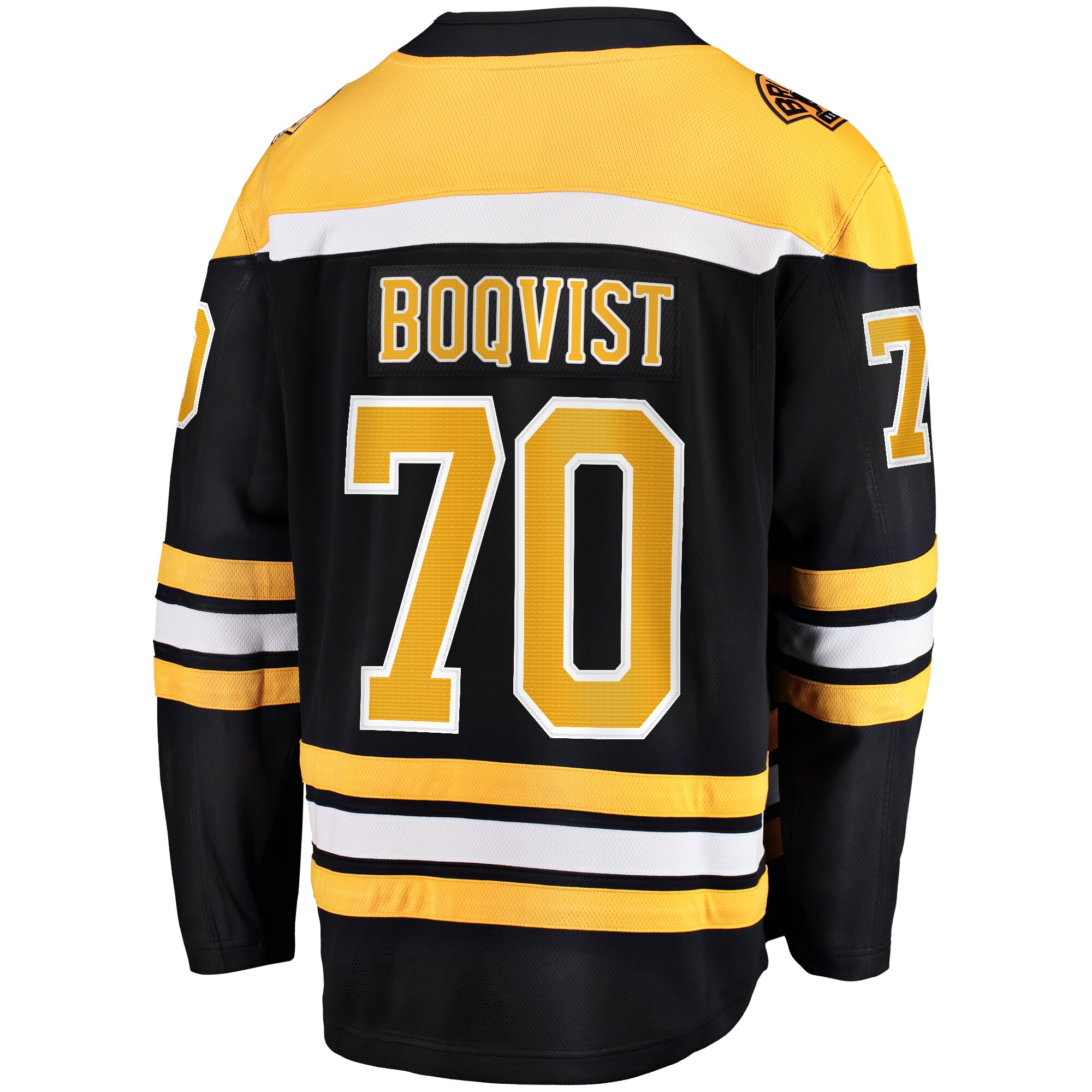 Jesper Boqvist Boston Bruins Fanatics Home Breakaway Jersey – Black