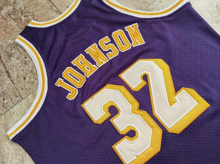 Magic Johnson Los Angeles Lakers Throwback Jersey