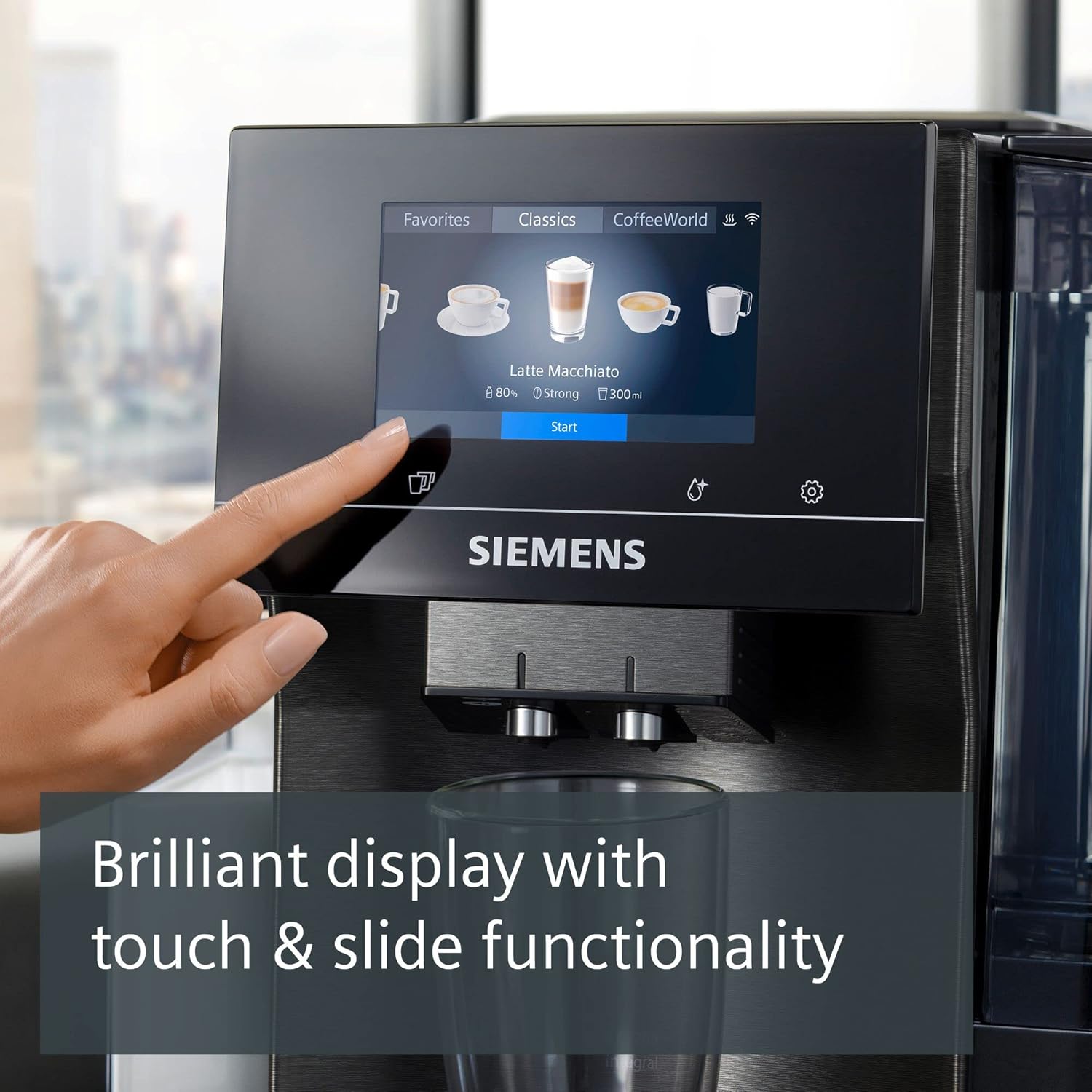 SIEMENS TQ707GB3 EQ700 Home Connect Bean to Cup Fully Automatic Freestanding Coffee Machine – Anthracite