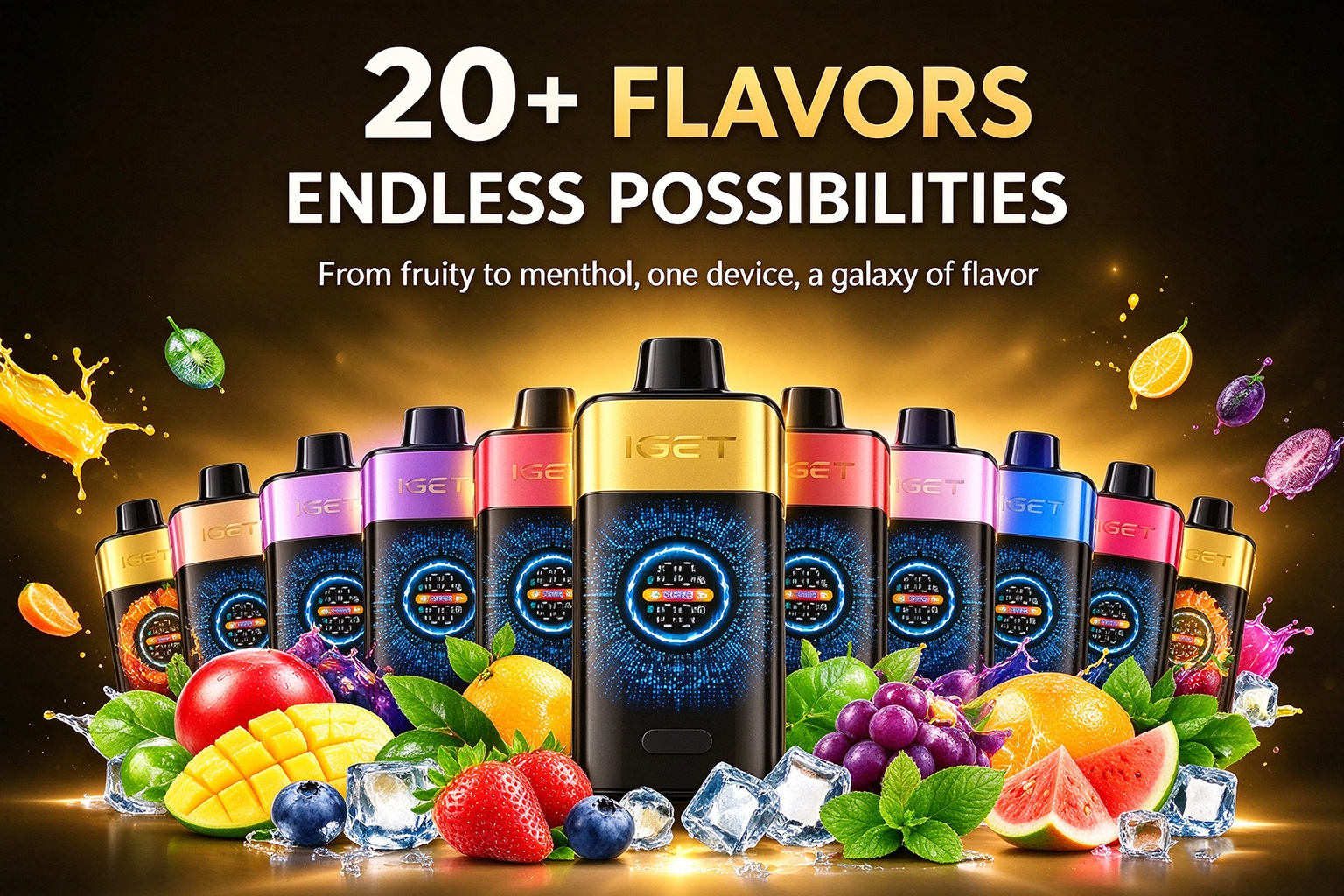 IGET ONE 12000 Puffs flavour range
