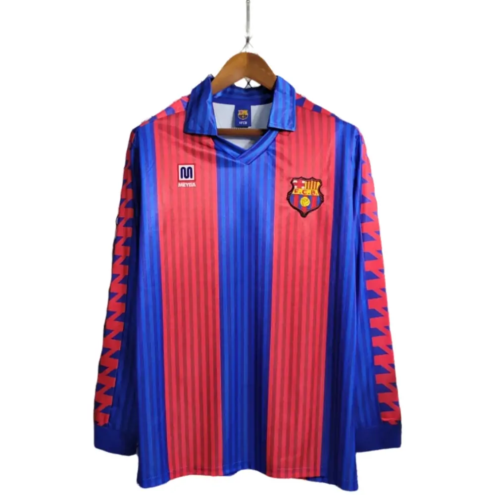 1992/93 Barcelona home retro long sleeves 1:1 Thai quality