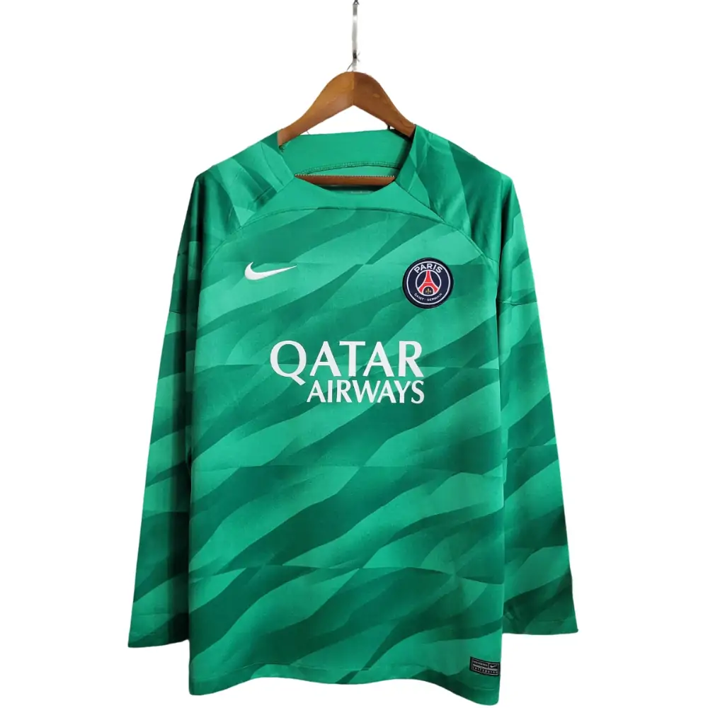 2023/2024 Long Sleeve Psg Paris Saint-Germain Goalkeeper Green Football Shirt