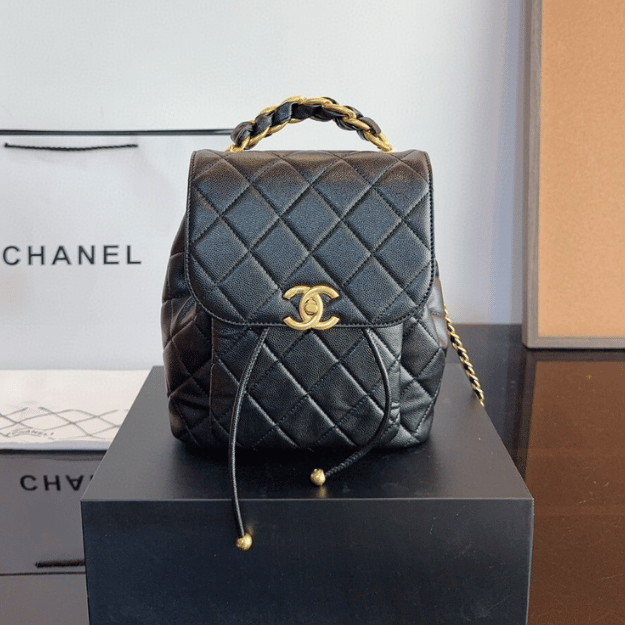 Chanel Classic Flap Backpack Black 7.5 Inches