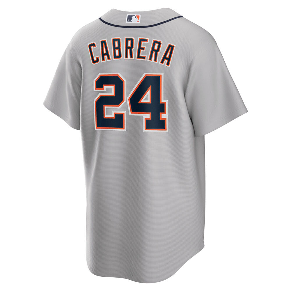 Men's Detroit Tigers Miguel Cabrera Road Player Name Jersey - Gray