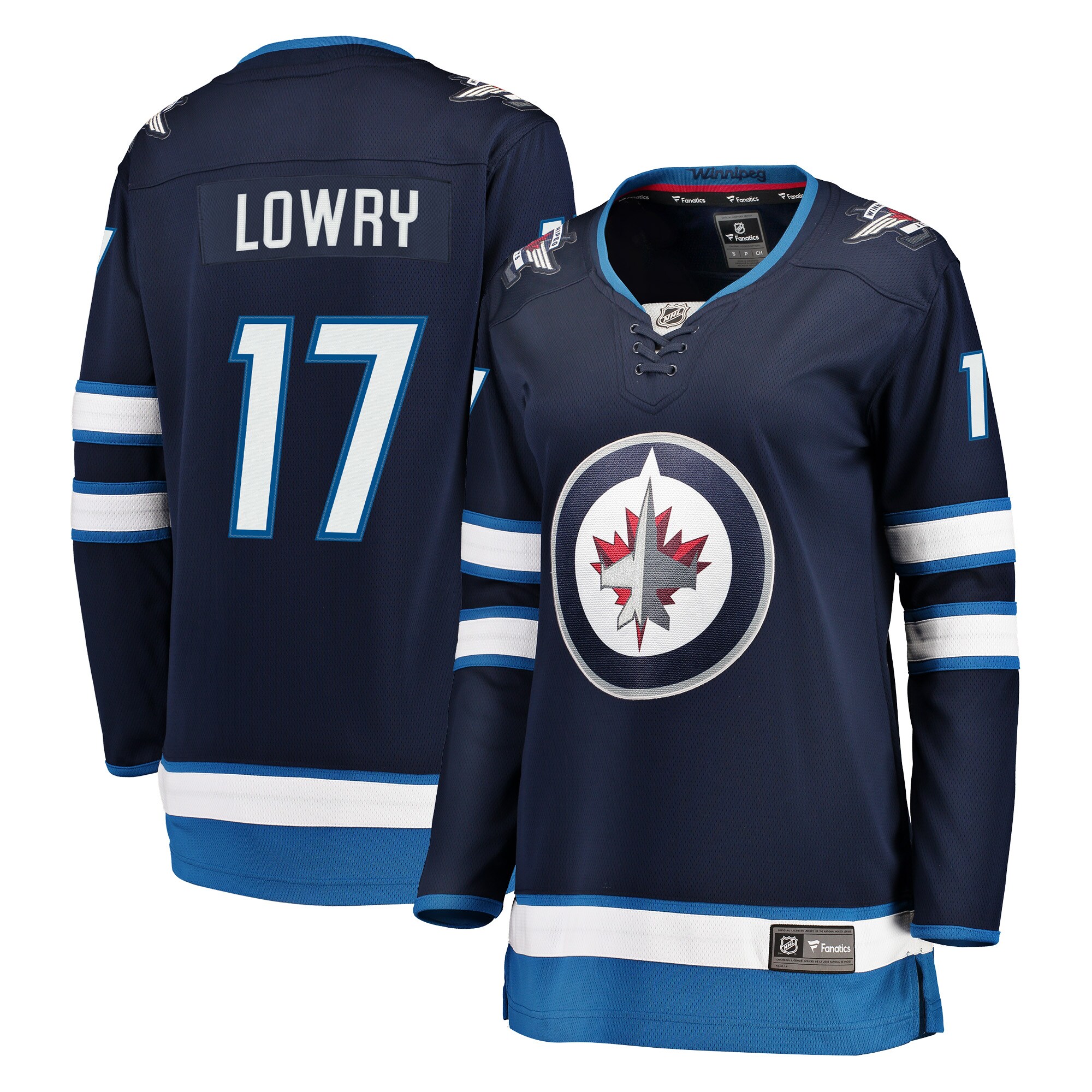 Adam Lowry Winnipeg Jets Fanatics Women’s Breakaway   Jersey – Navy