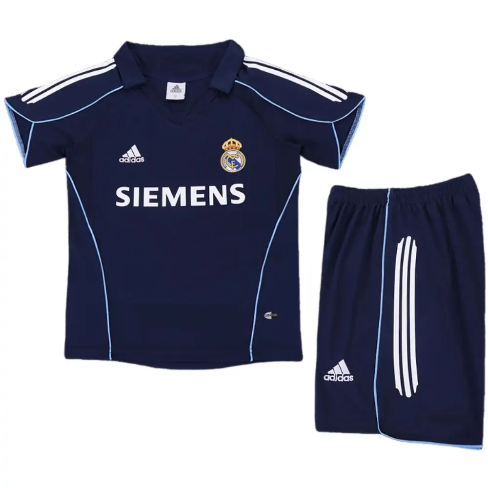 2005-06 Real Madrid Away Retro Children's Jersey Set - Fans Edition