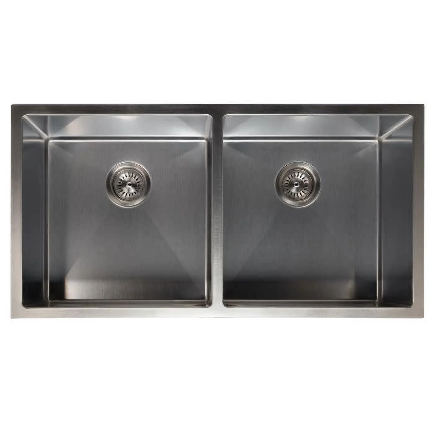 36 Inch Undermount Double Bowl Sink in Stainless Steel