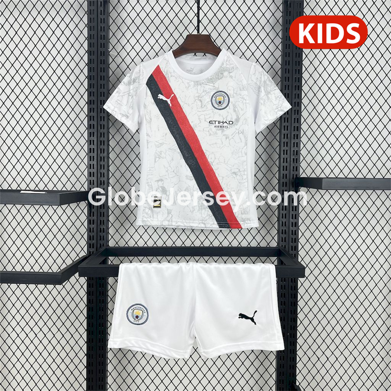Manchester City 25-26 Away Kids Kit
