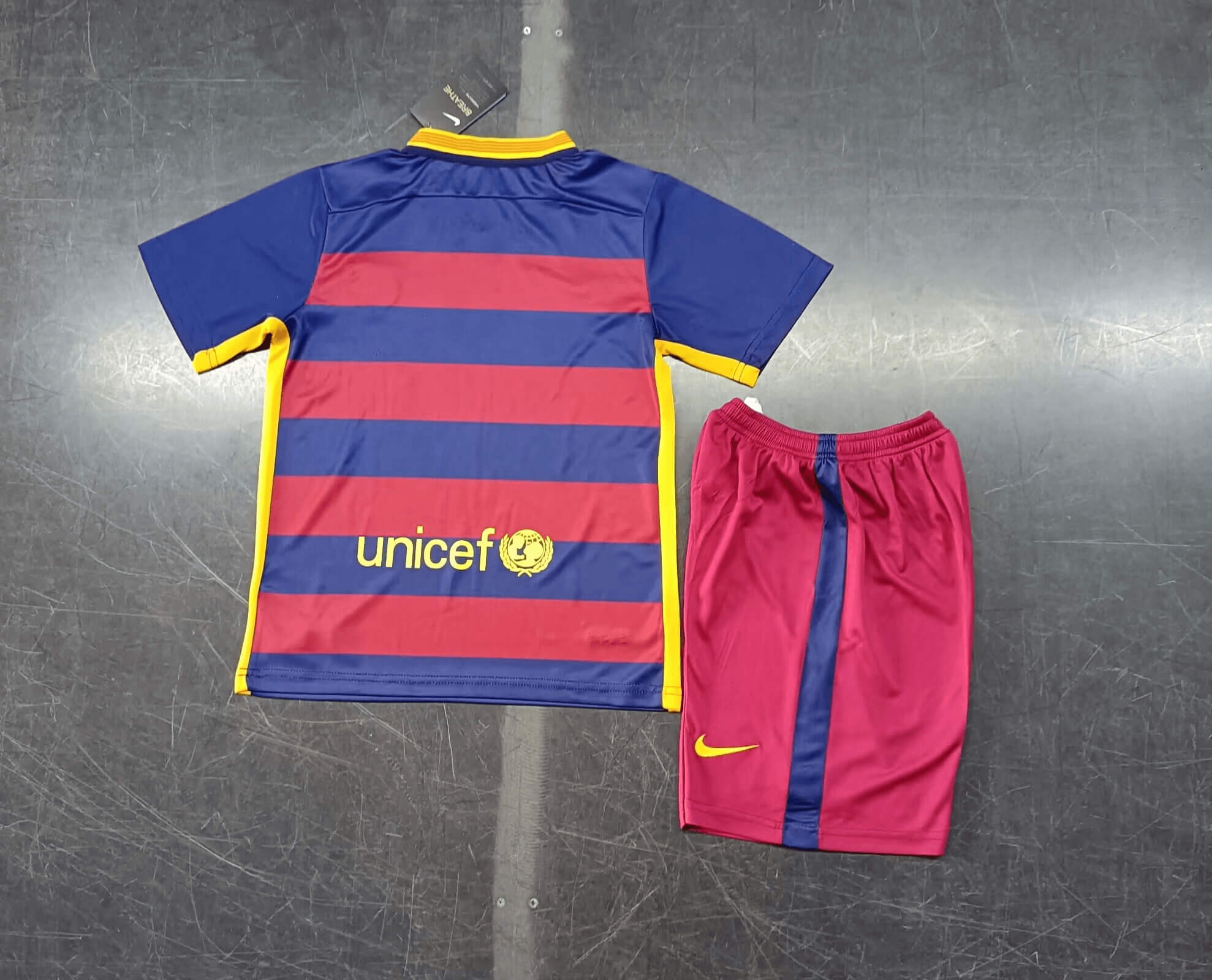 2015/2016 Retro Kids Size Barcelona Home Football Shirt 1:1 Thai Quality