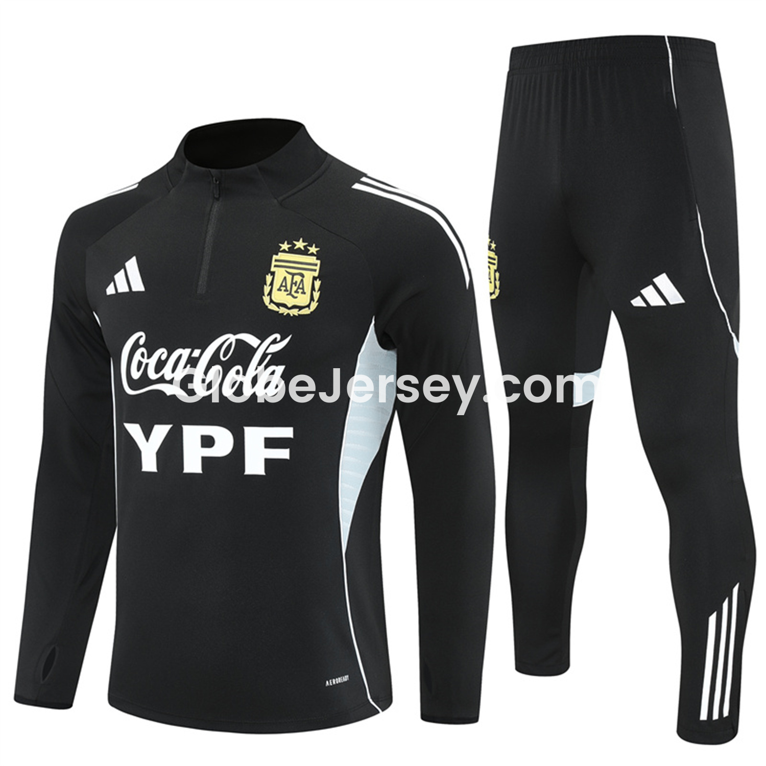 Argentina 25-26 Long Sleeves Training Set - Black Top & Black Pants