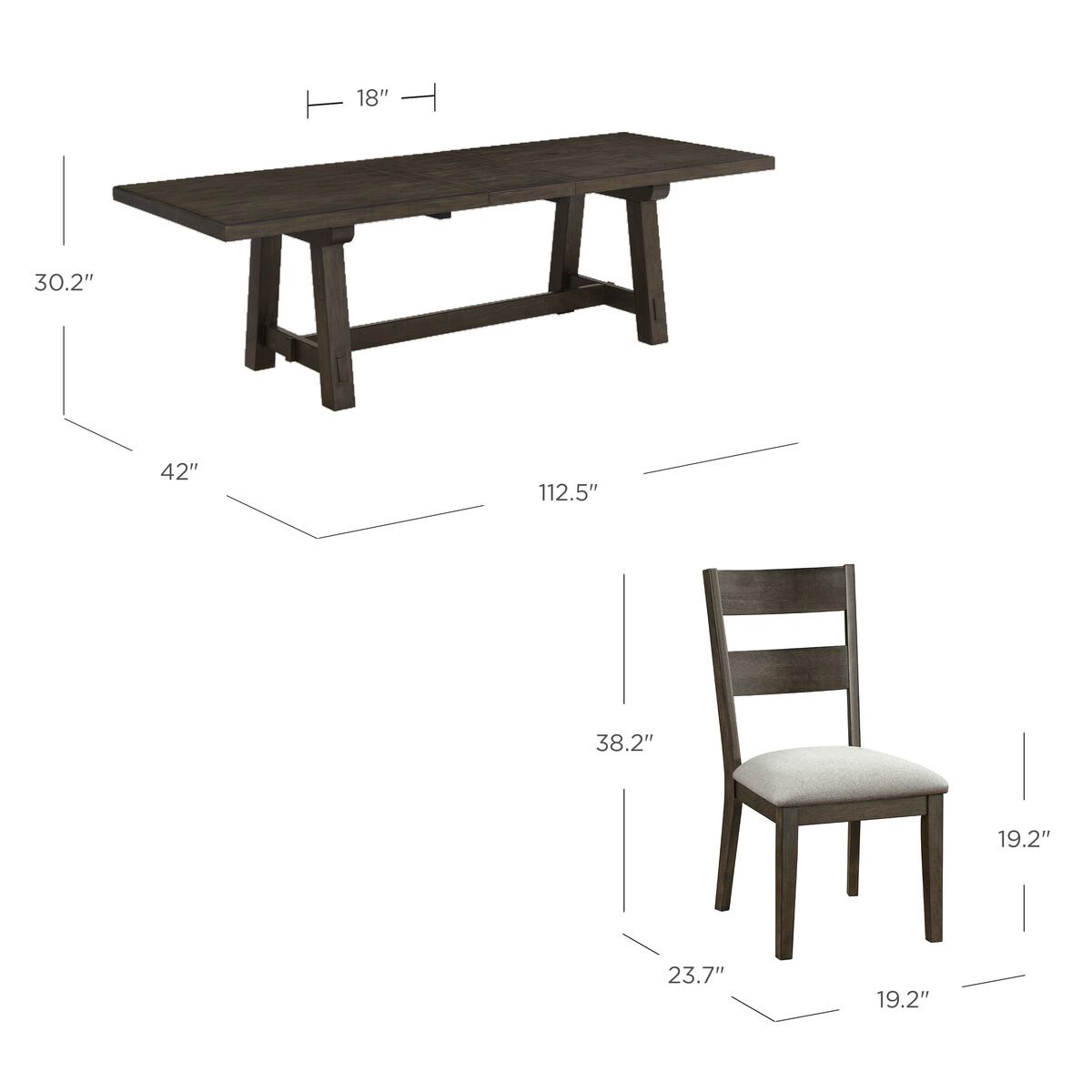 Brinley Dining Table and 8 Chairs
