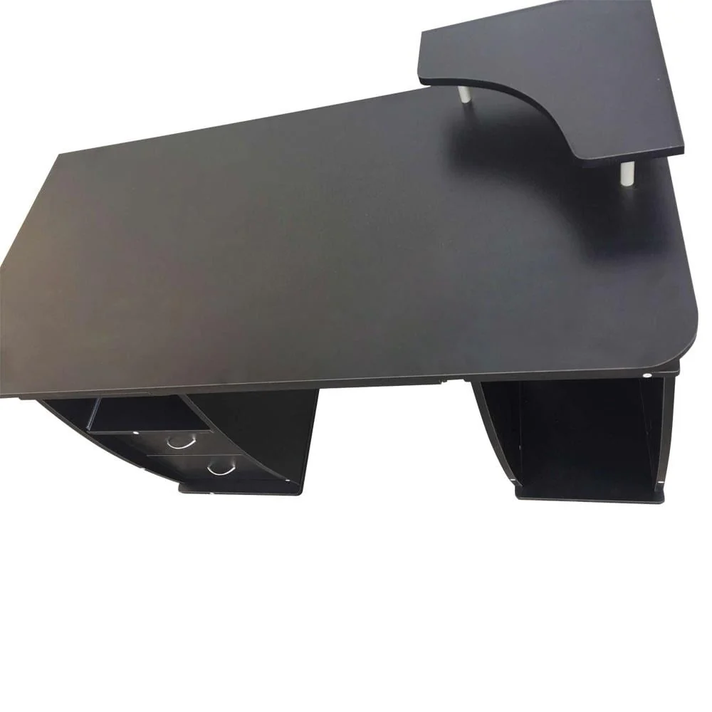 Ktaxon Black Home Office Computer PC Desk Table Work Station,Office Home Raised Monitor & Printer Shelf Furniture