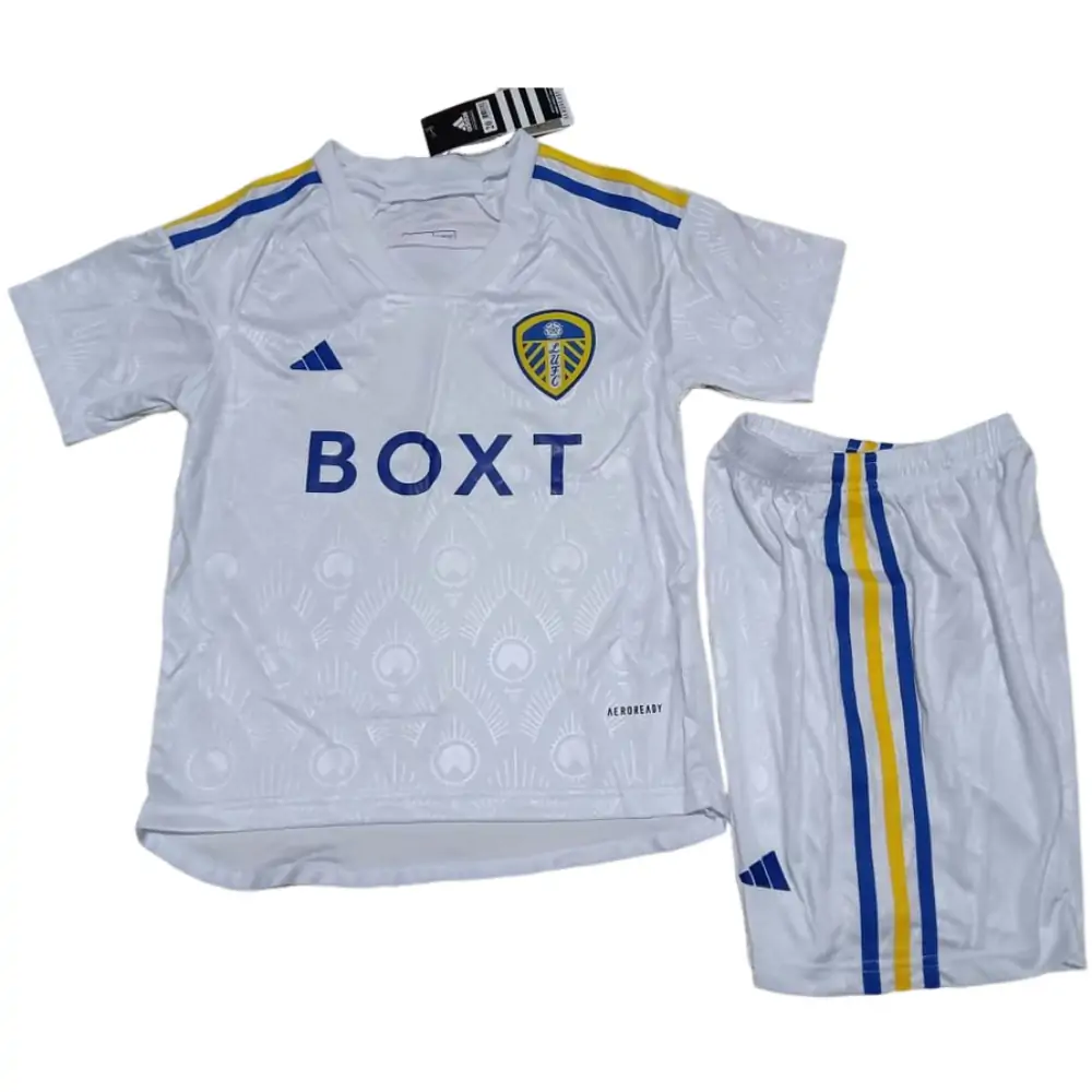 2023/2024 Leeds United Home Football Jersey  Shirt 1:1 Thai Quality Kids Size