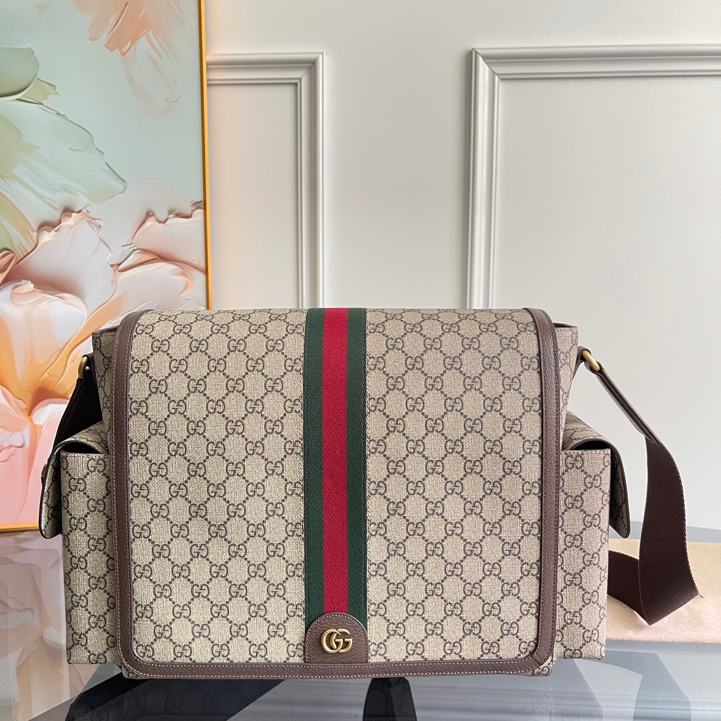 Gucci Ophidia GG Supreme Diaper Bag