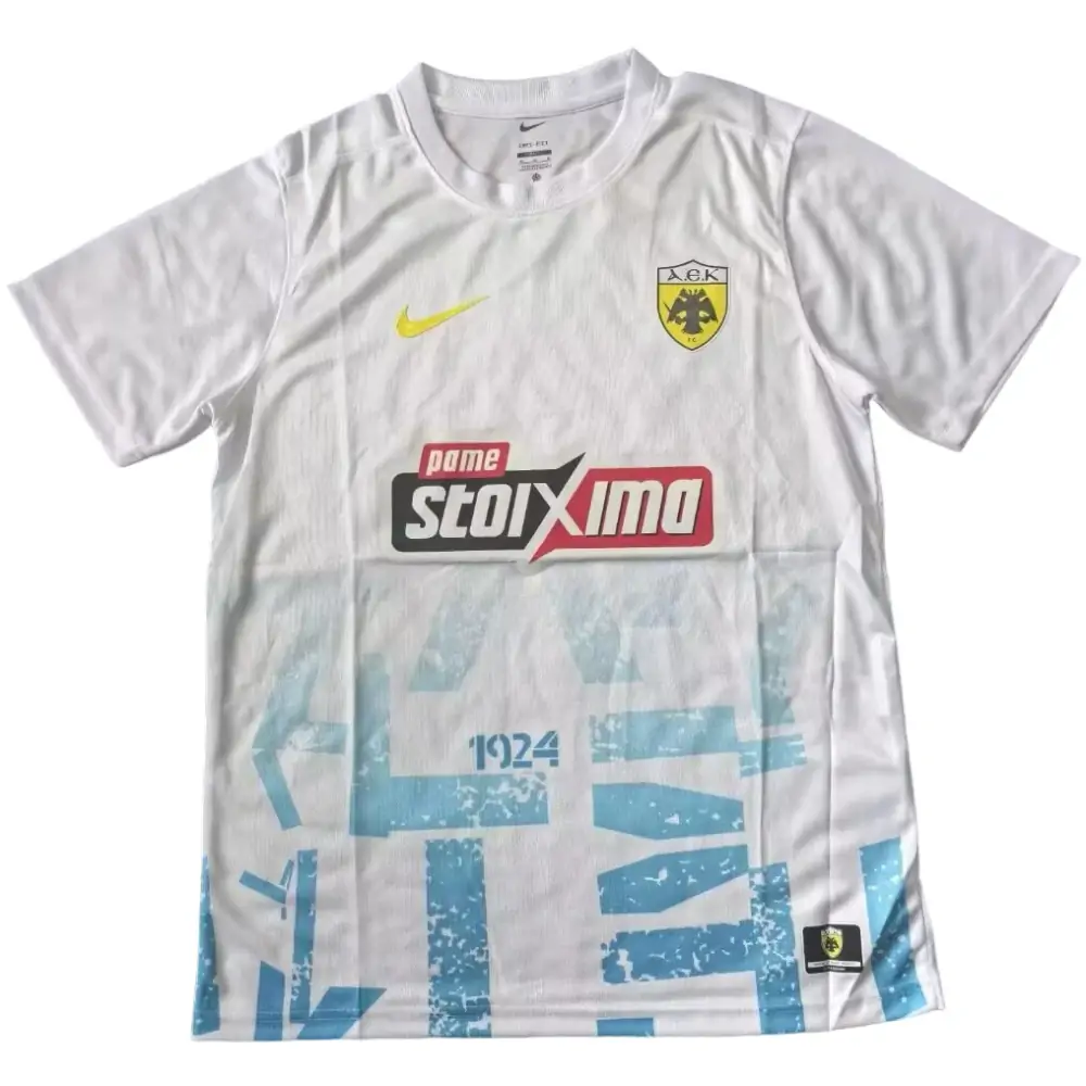 2025-2026 Greek Super League Athens Second Away White Jersey - Fan Edition