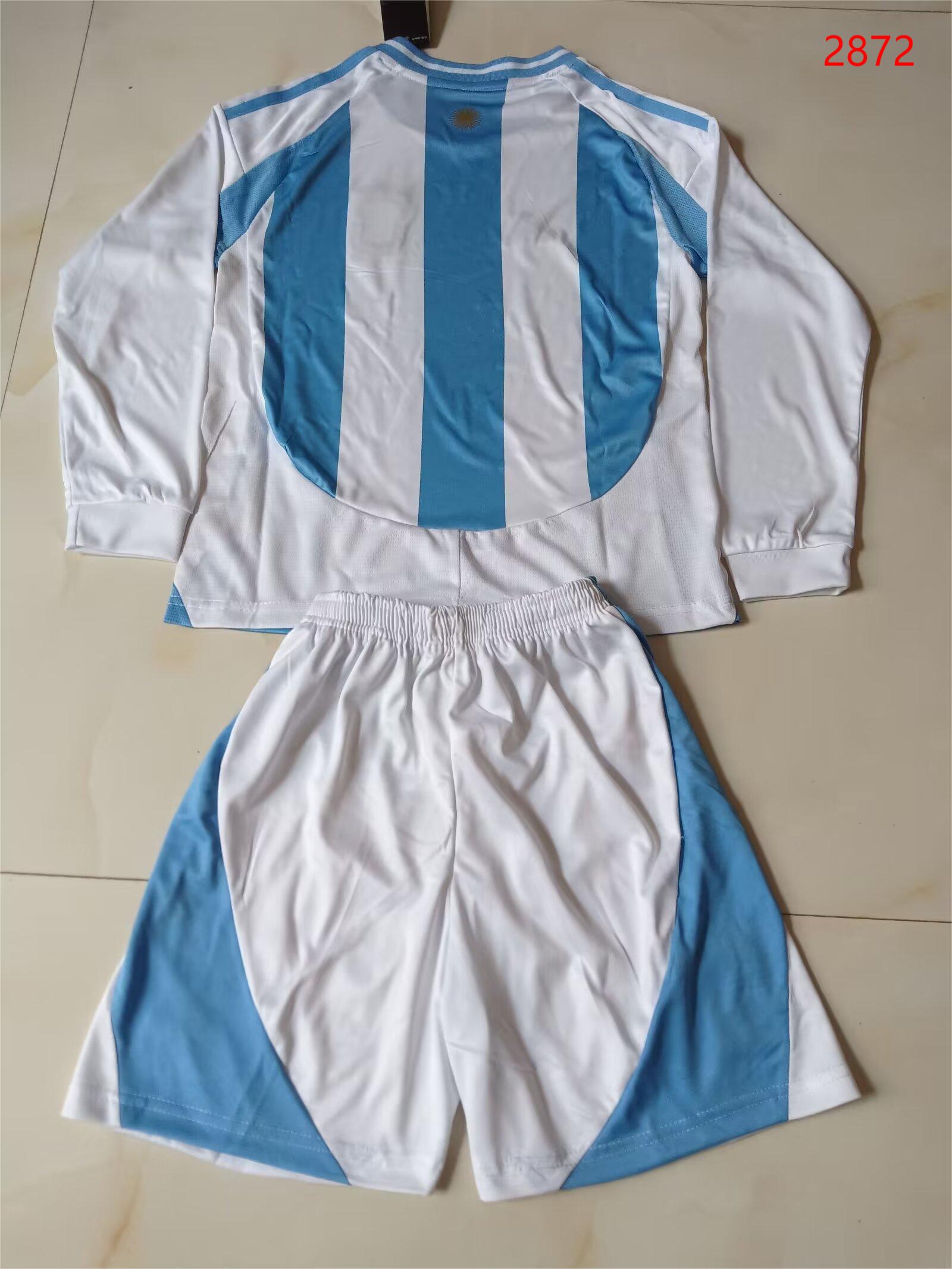 2024/25 Argentina Home Long Sleeves-Children's suit