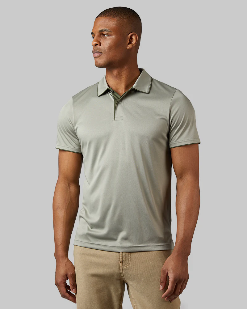 MEN'S STRETCH FLOW TIPPED POLO