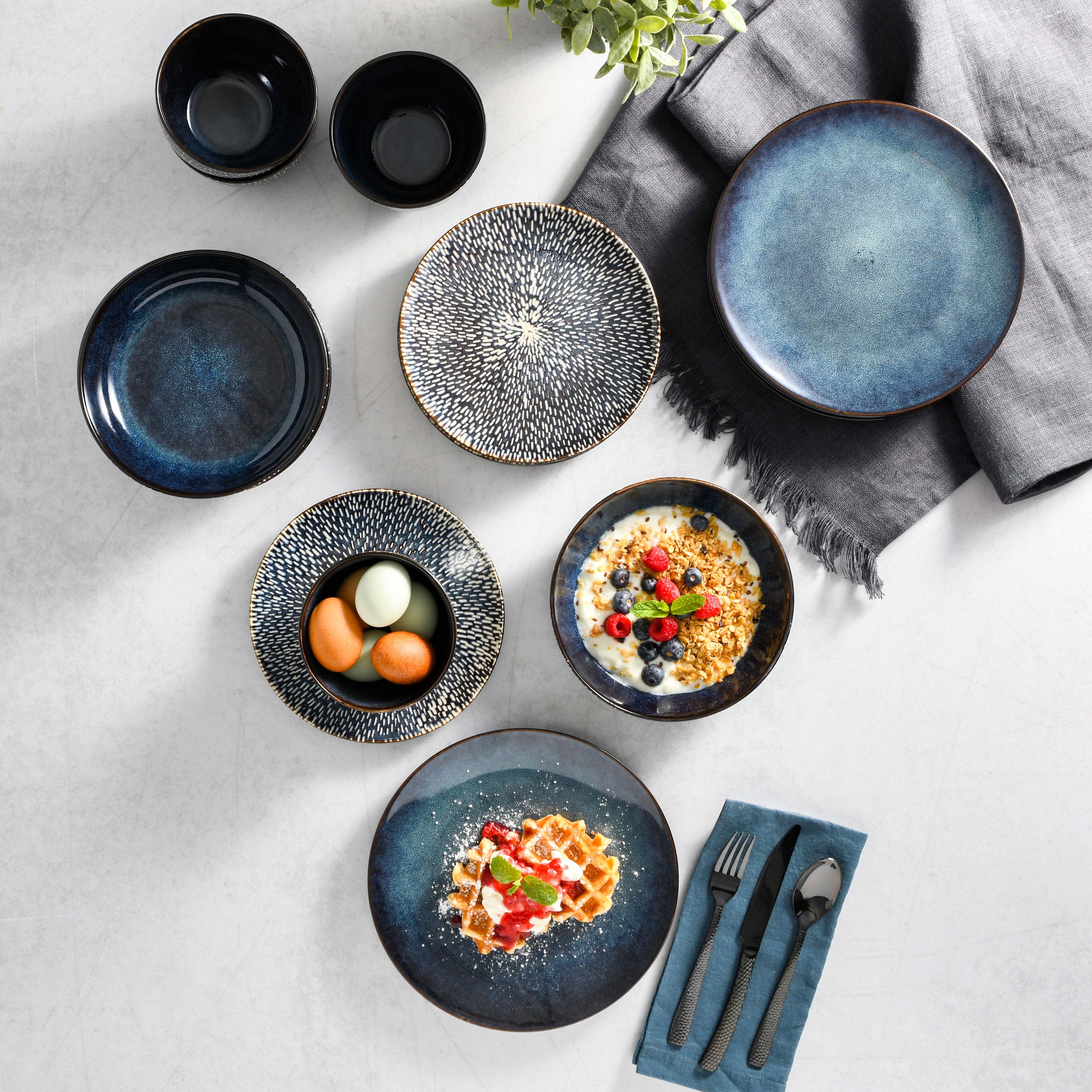 Gibson Elite Matisse 16-Piece Dinnerware Set - Taupe