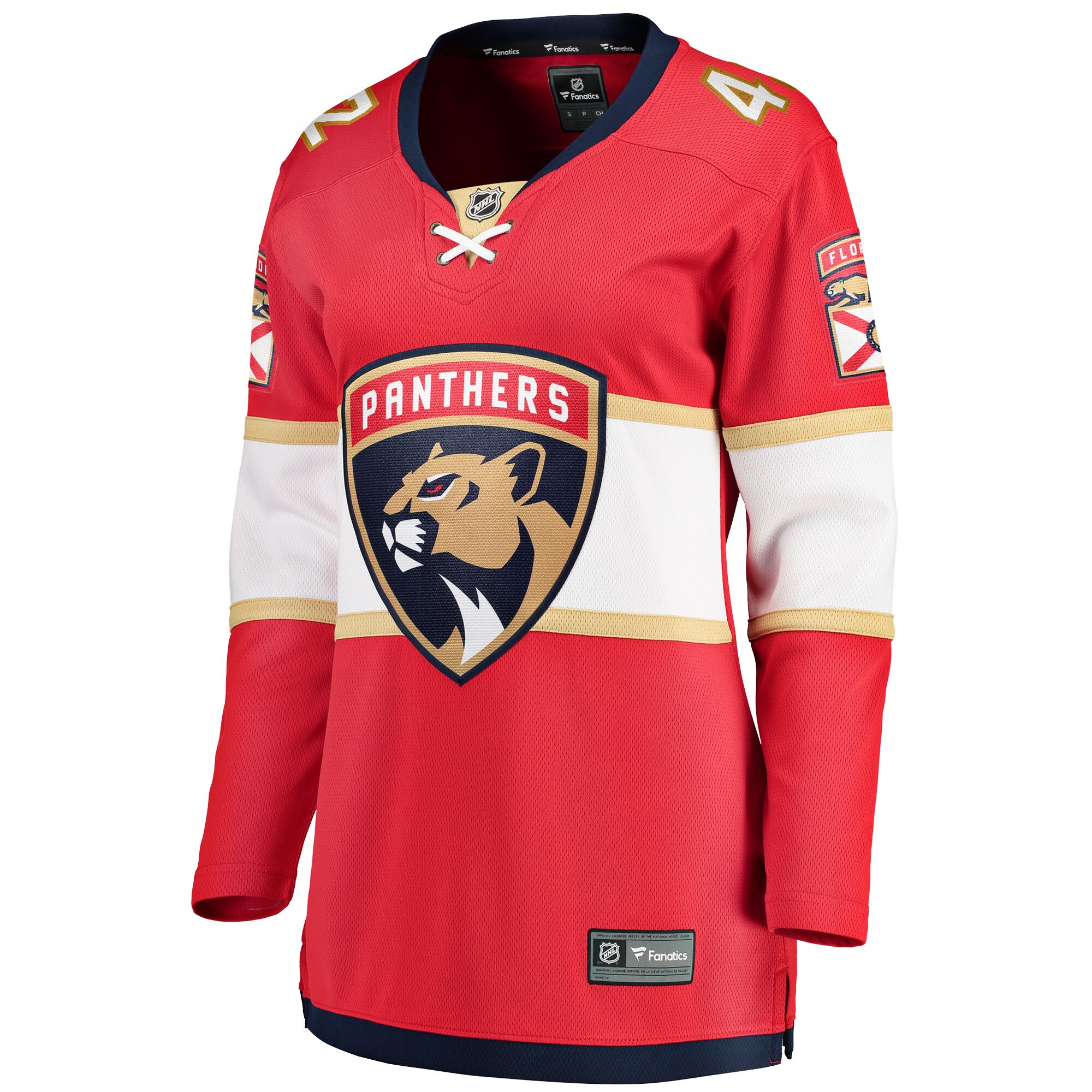 Gustav Forsling Florida Panthers Fanatics Women’s Home Breakaway   Jersey – Red