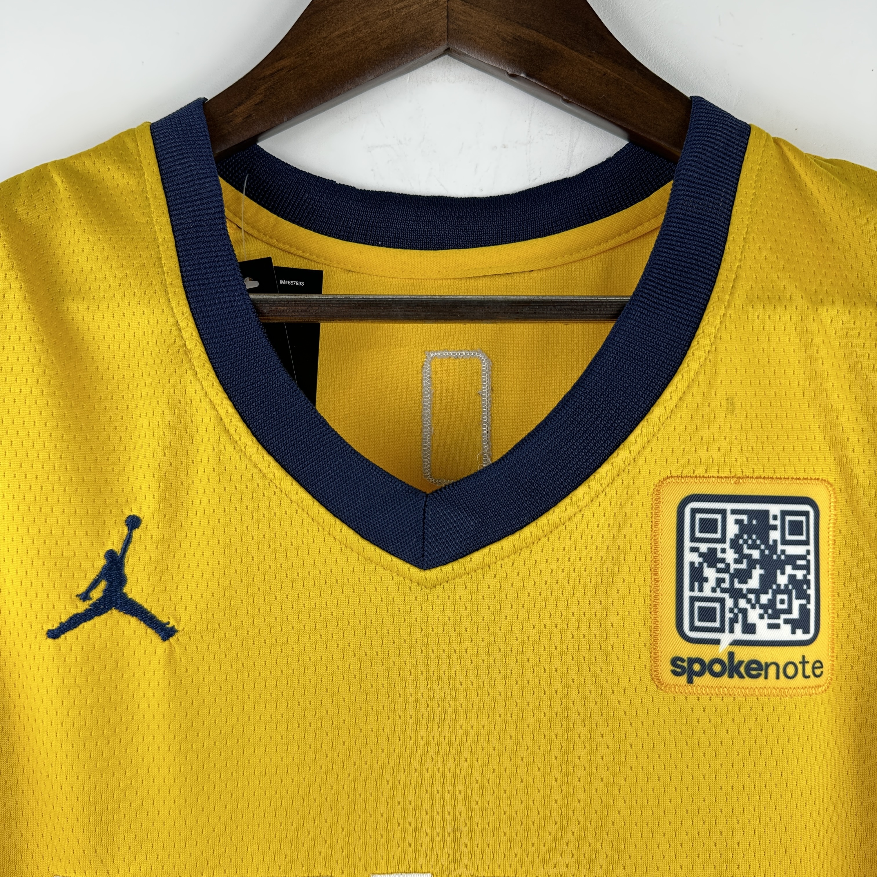 Embroidered 23rd season Pacers Jumpman No. 0 Haliburton