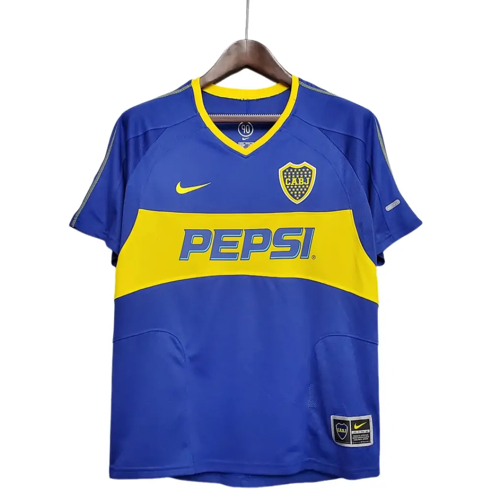 2003/04 Boca Home Retro Jersey - Fans Edition