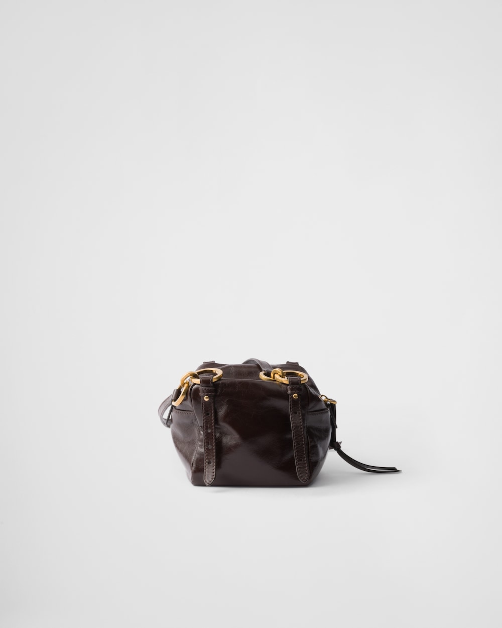 Dangle Leather Top-Handle Mini-Bag