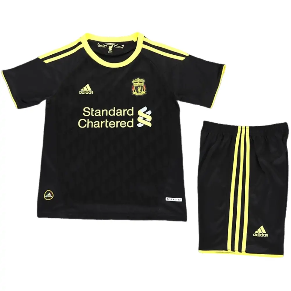 2010-11 Liverpool Second Away Match Retro Children's Jersey Set - Fans Edition