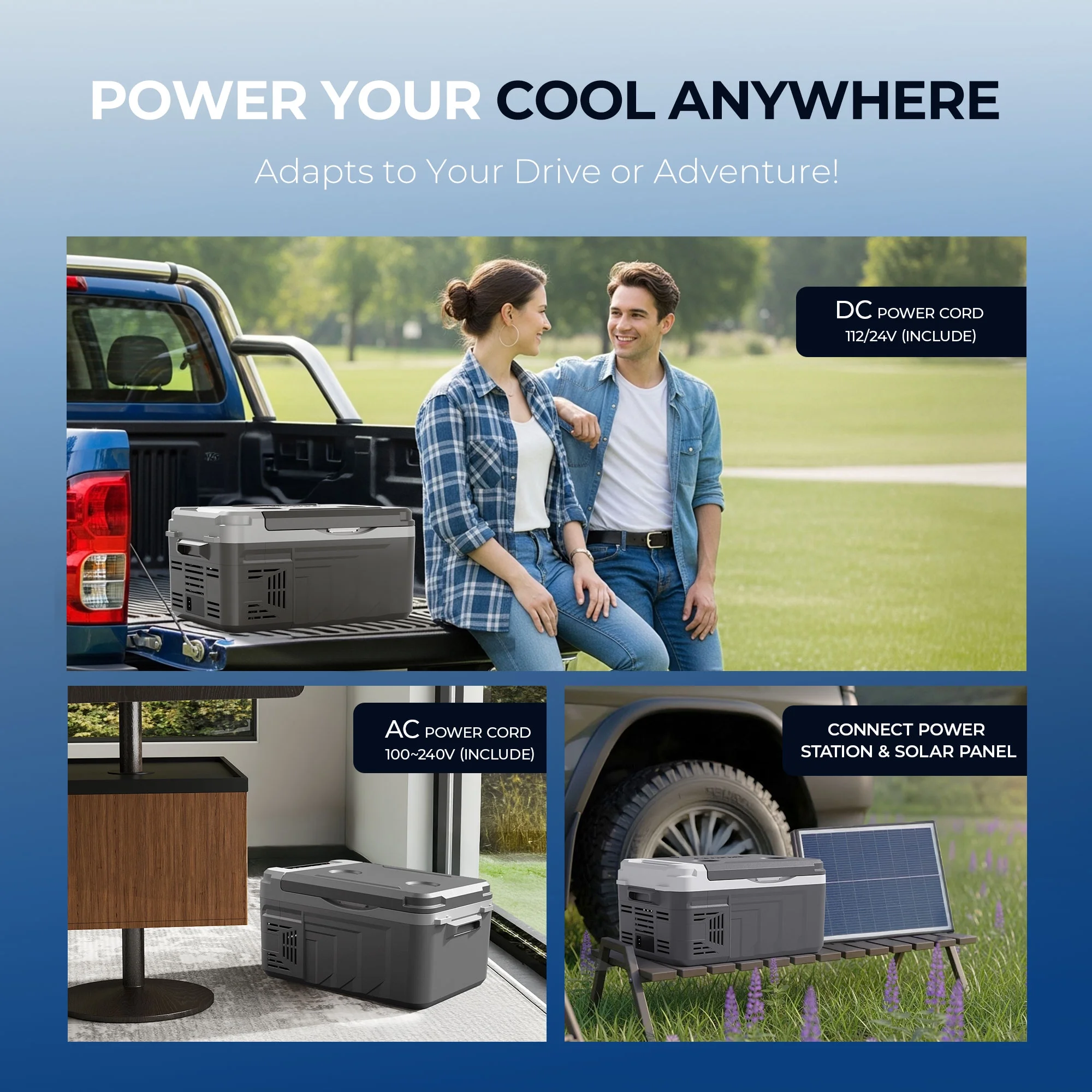 Simzlife 12 Volt Refrigerator, 11 Quart (10L) Car Fridge with APP Control, Car Refrigerator -4�H~68�H, Portable Freezer for RV, Camping, Travel