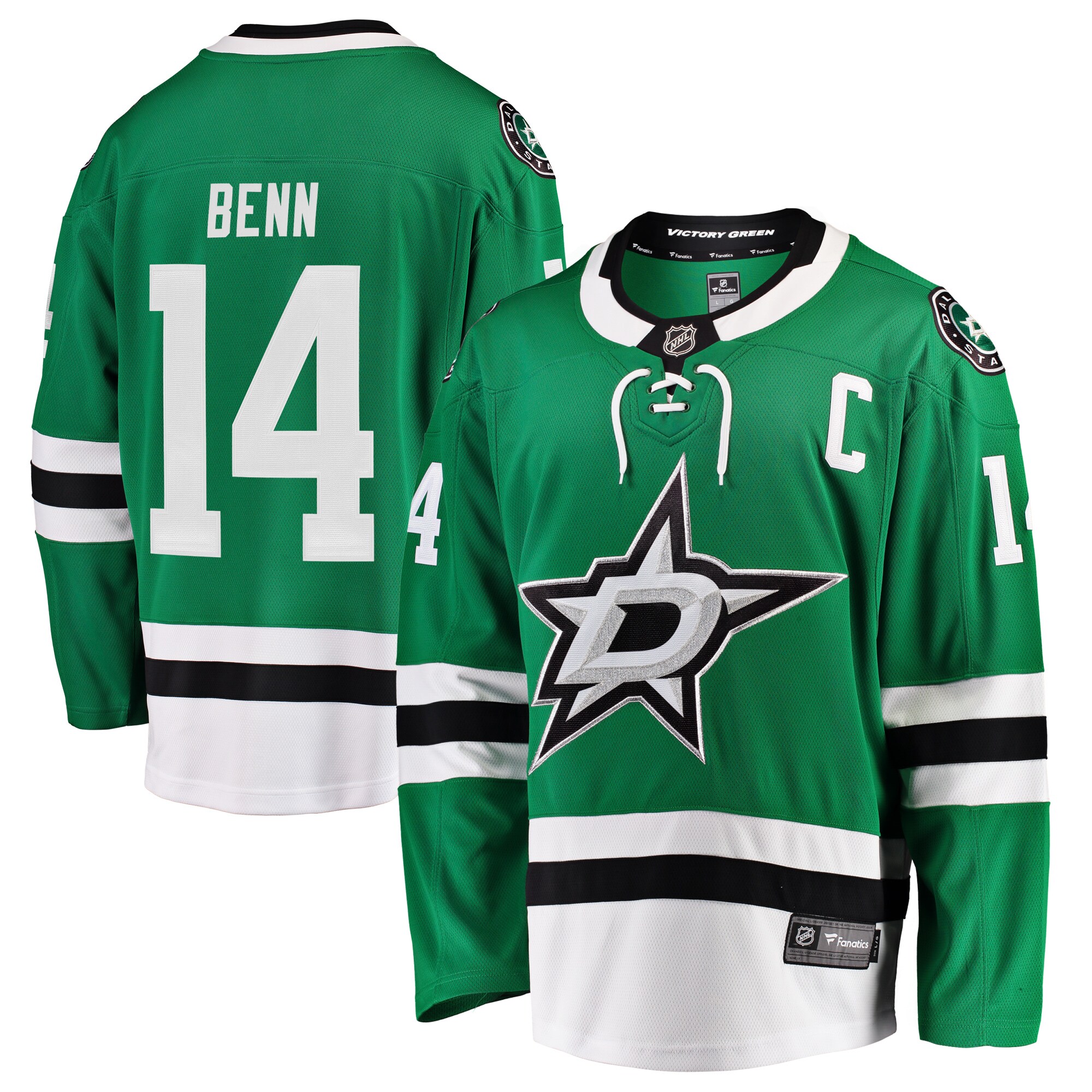 Jamie Benn Dallas Stars Fanatics Breakaway   Jersey – Green