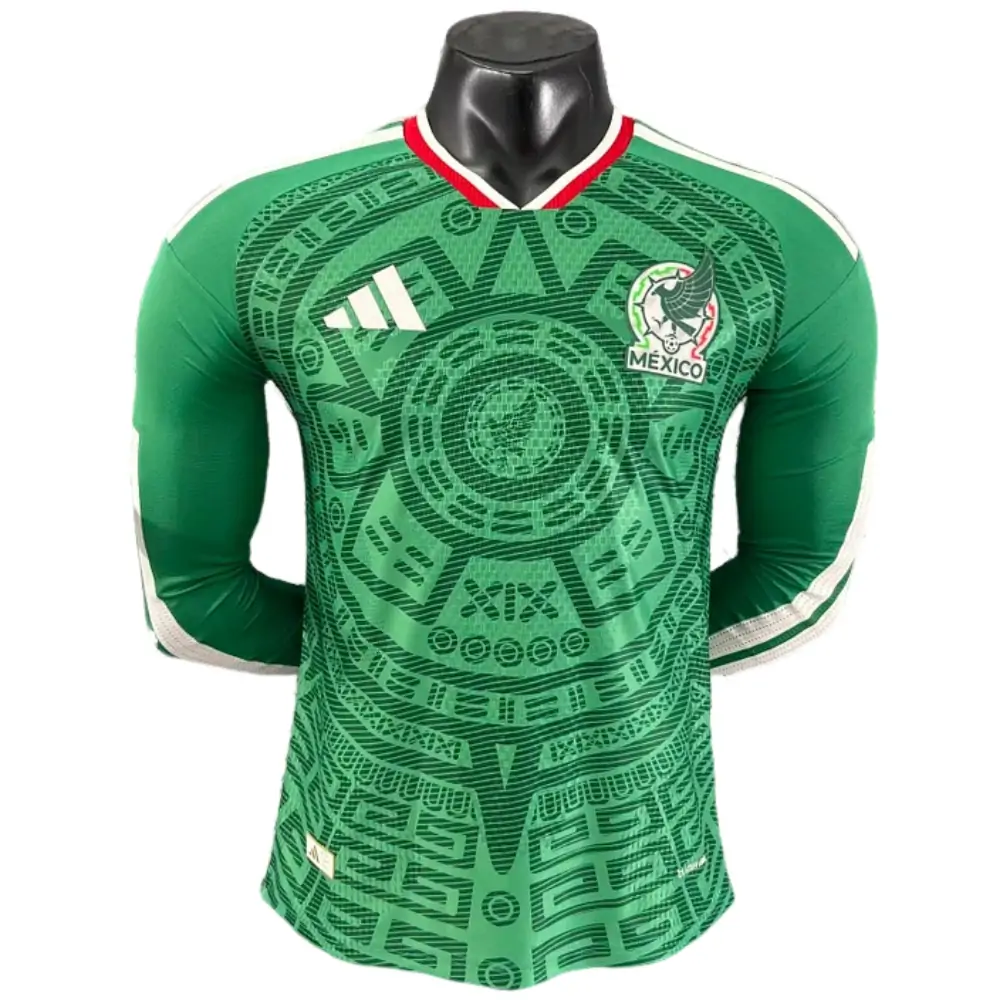 2026 World Cup Mexico Home Long Sleeve Jersey - Player Edition