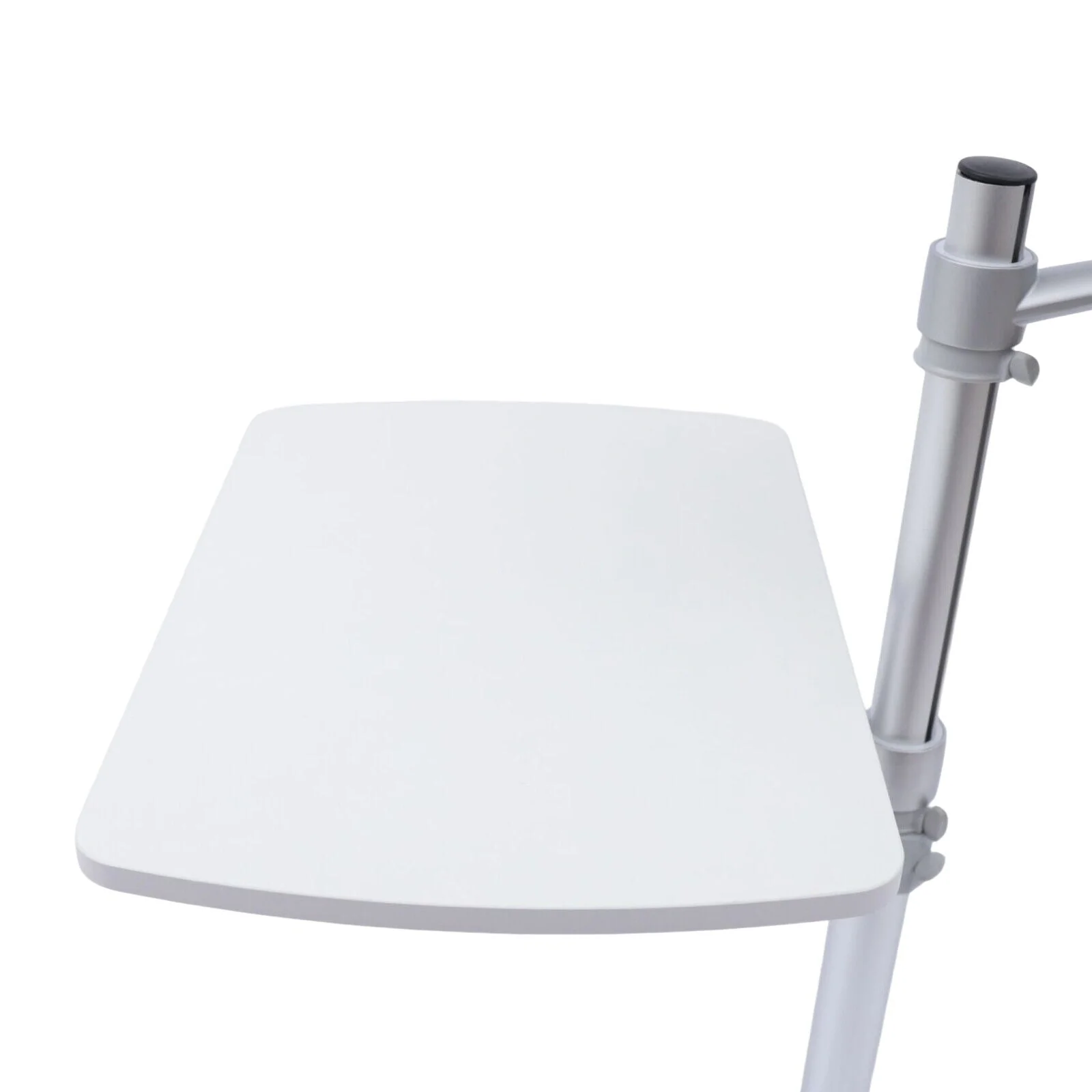 OUKANING Rolling Laptop Desk Lift Cart Mobile Monitors Computer Workstation