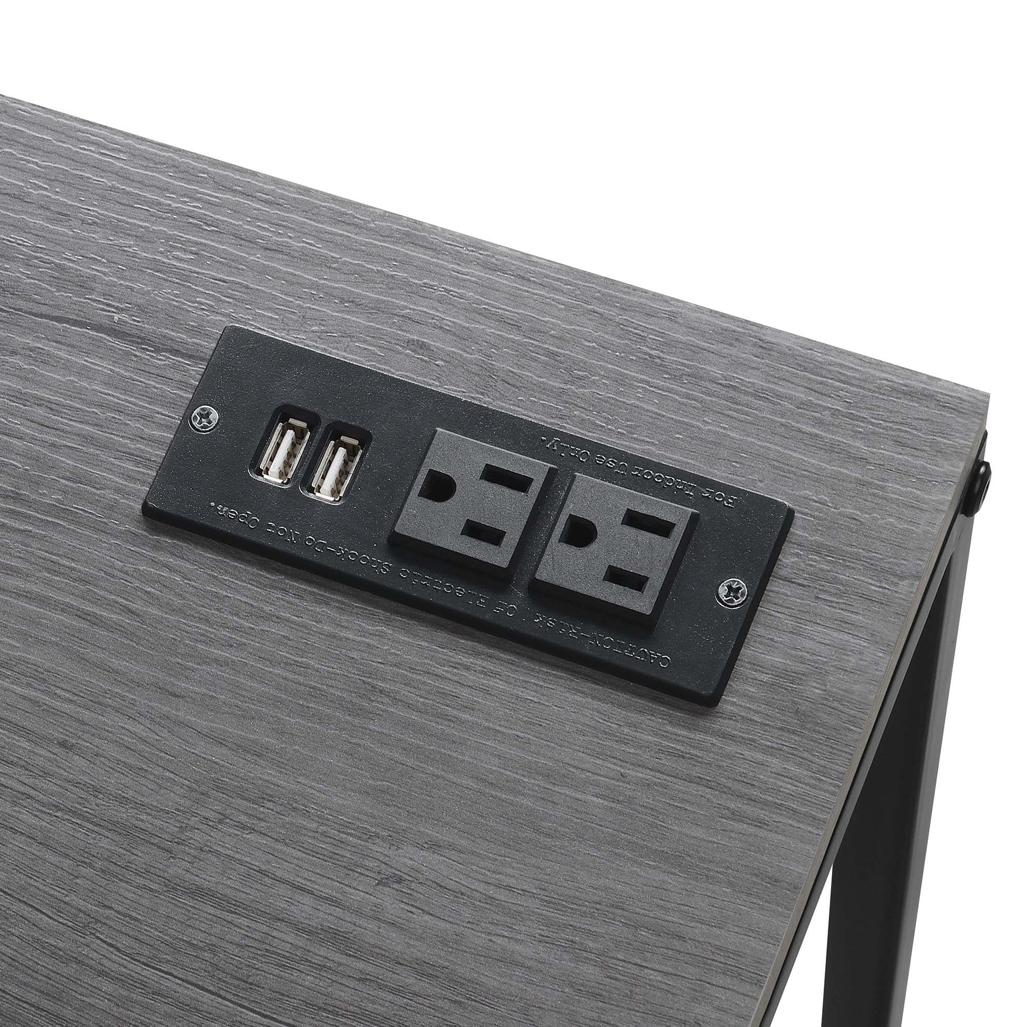 Convenience Concepts Designs2Go Office Workstation Desk with 2 Outlets & 2 USB Ports