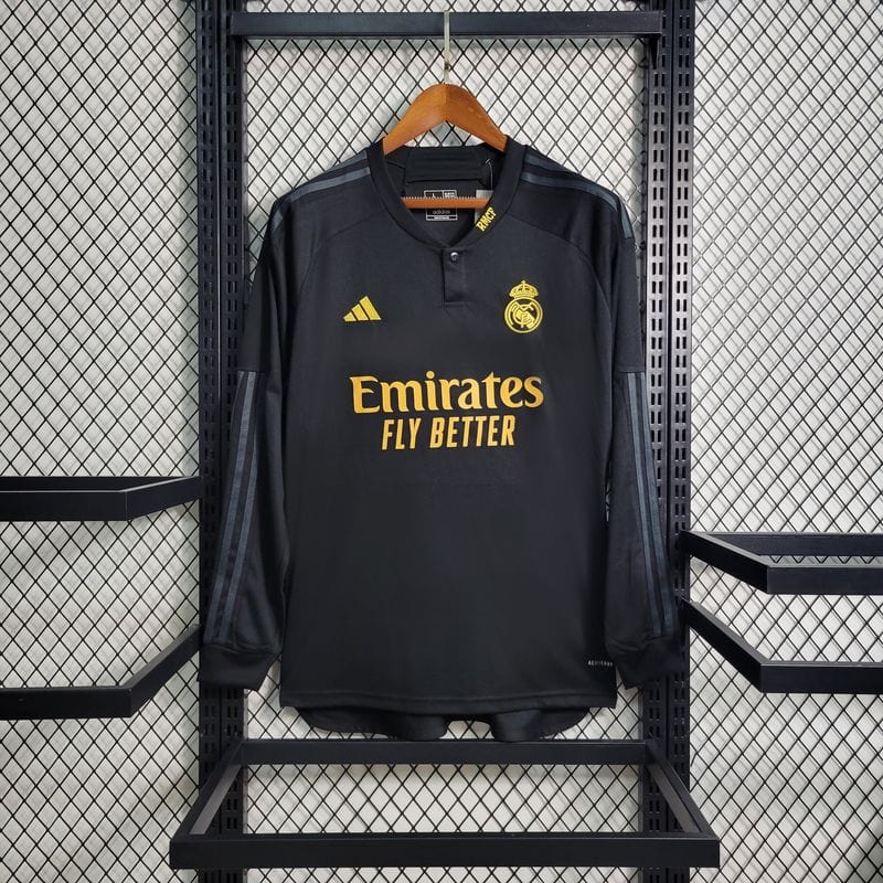 2023/2024 Long Sleeve Real Madrid Third Away Football Shirt 1:1 Thai Quality