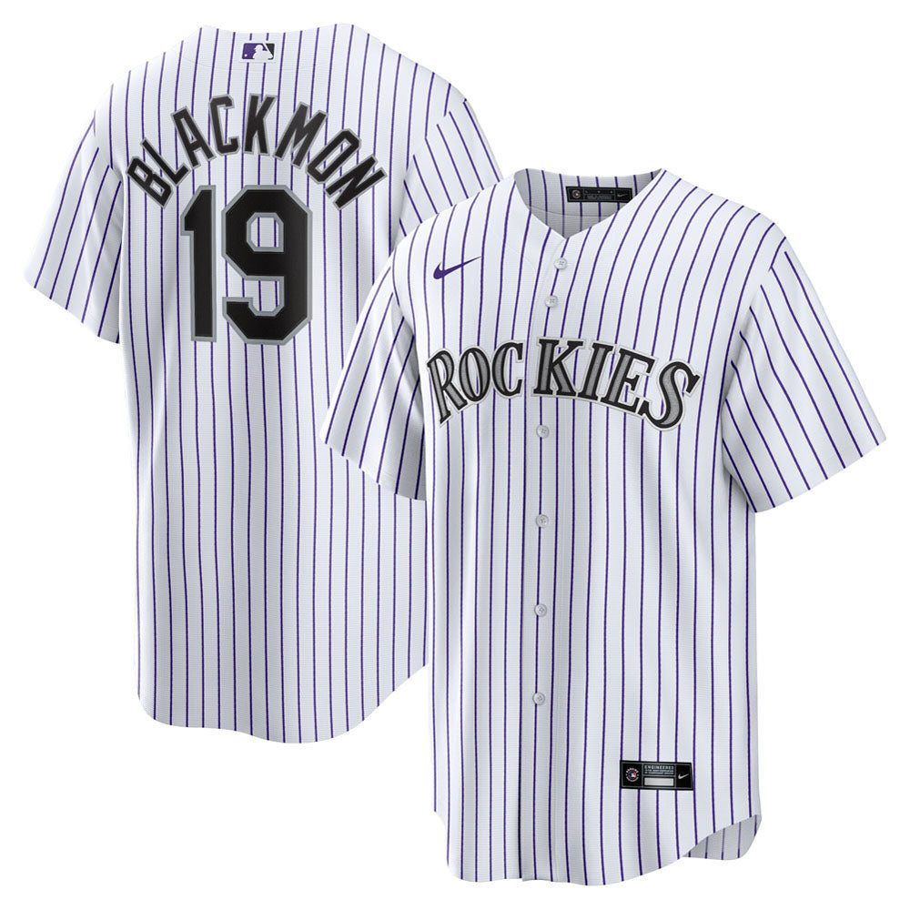 Men's Colorado Rockies Charlie Blackmon Home Player Name Jersey - White