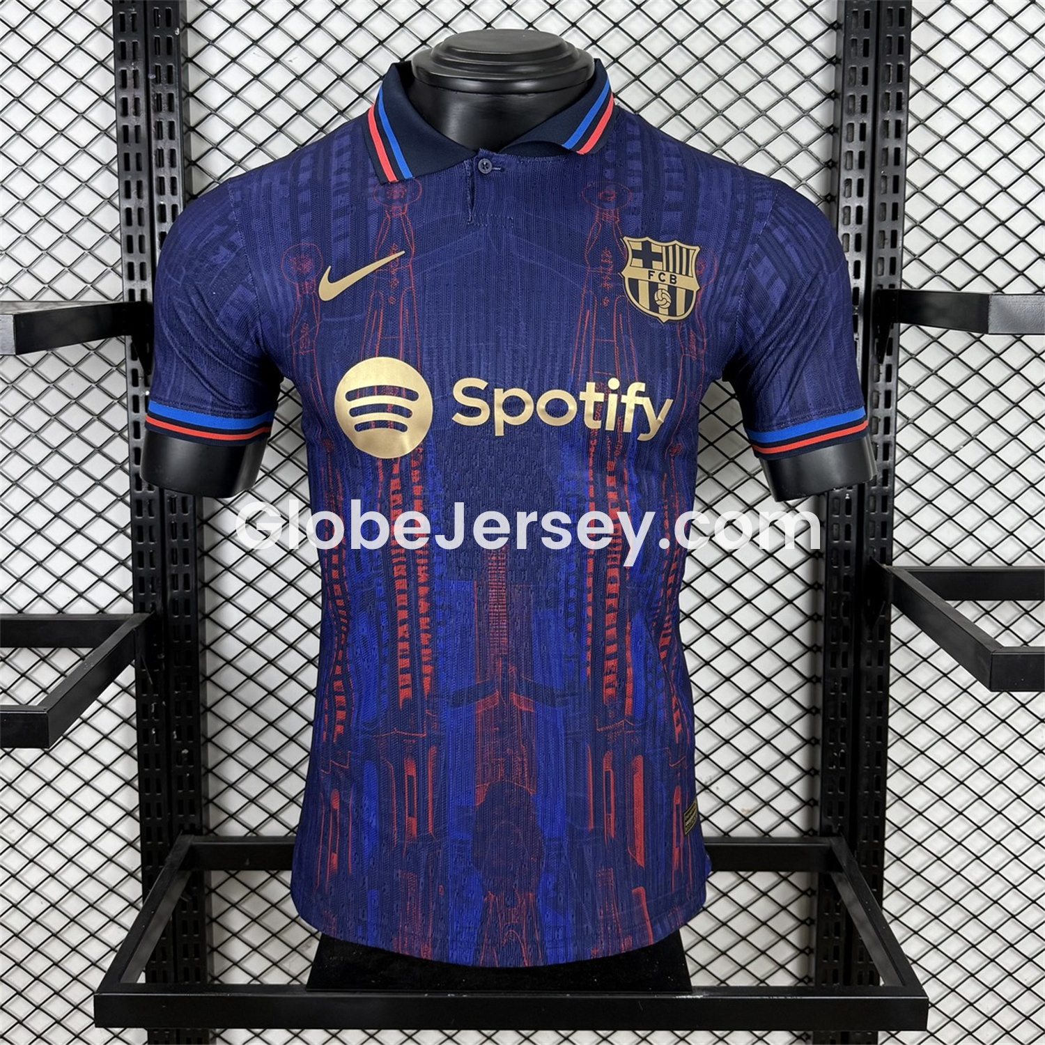 Barcelona 25-26 Sagrada Família Blue Special Edition Jersey - Player Version