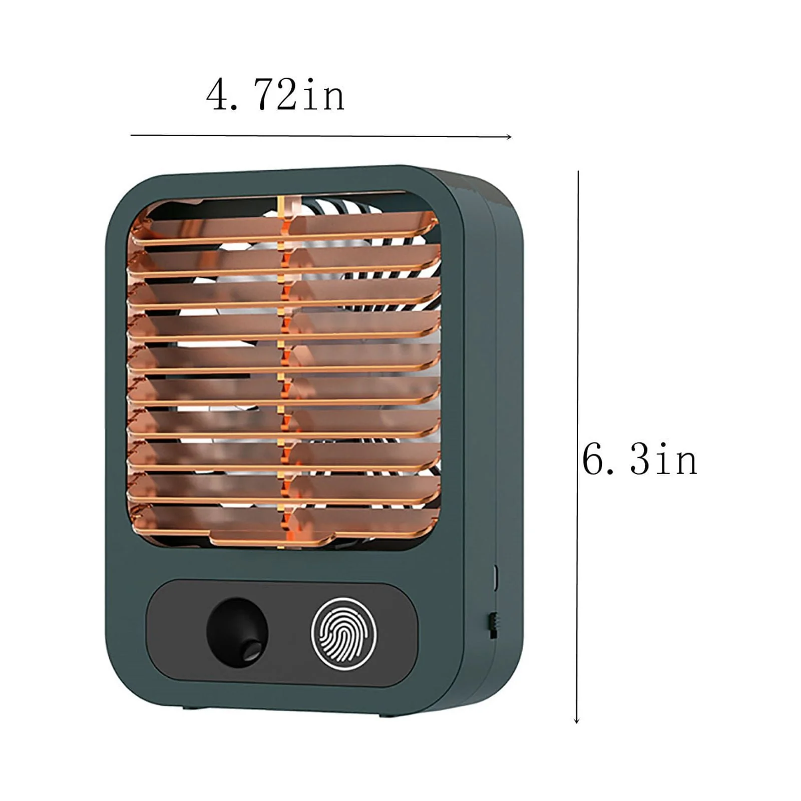 XMMSWDLA Portable Air Conditioner-300ml 1200Ah Rechargeable Personal Air Cooler with 3 Speeds , Quiet Mini Air Conditioner Fan, Desk Cooling Fan for Home, Bedroom, Travel, and Office