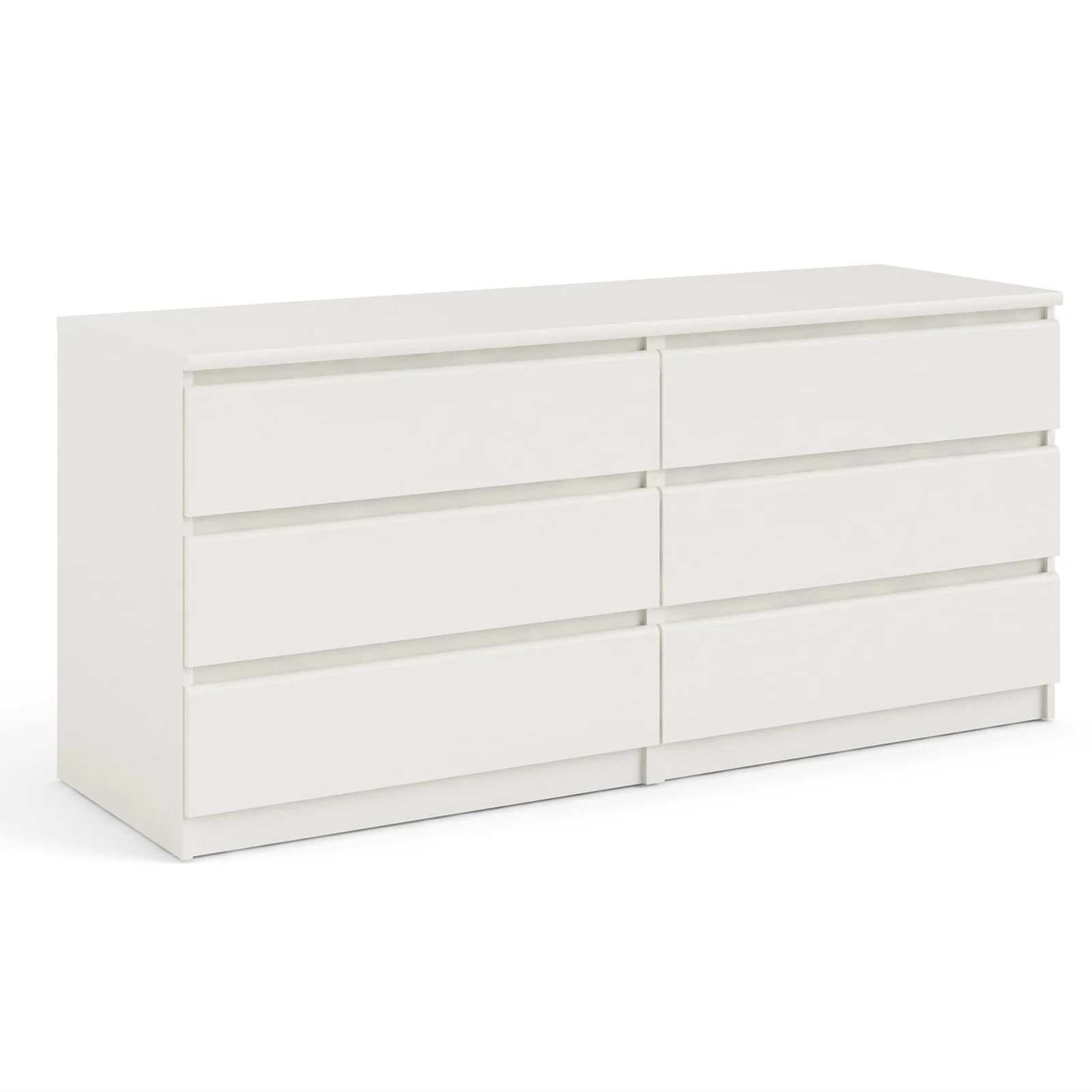 Juiluna 6-Drawer Double Dresser With 6 Wide Drawers, Anti Tilt Device Makeup Vanities Desk, Modern Dressing Table For Girl, Women Bedroom, Living Room, Hallway