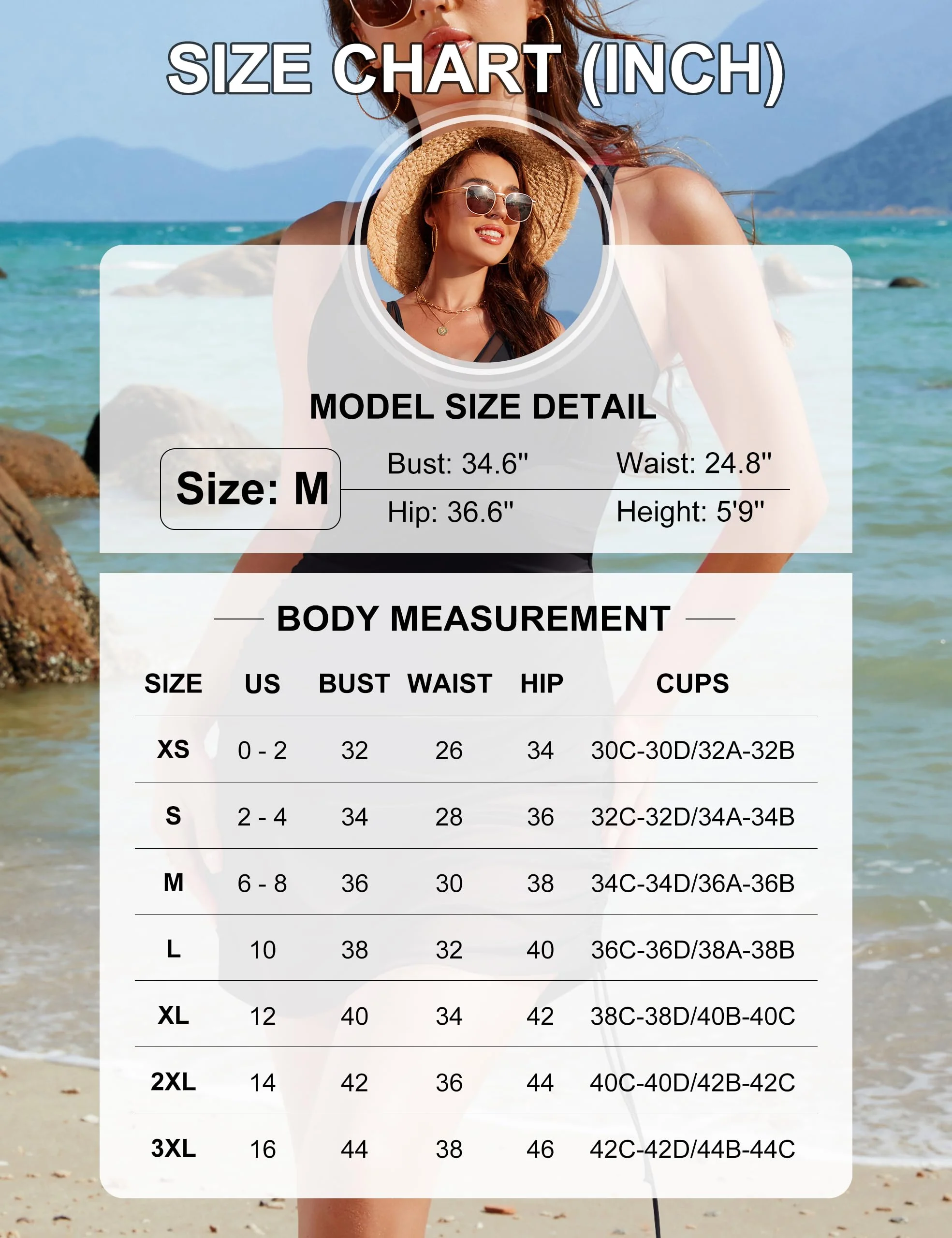 Blooming Jelly Women One Piece Swimsuits Tummy Control Swim Dress Slimming Sarong Wraps Swim Suits (L, Green and Black)